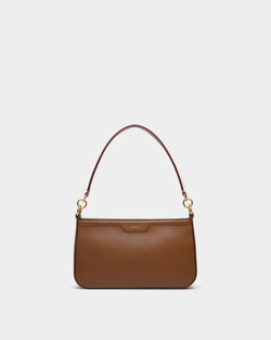 Code Mini Bag in Brown Leather