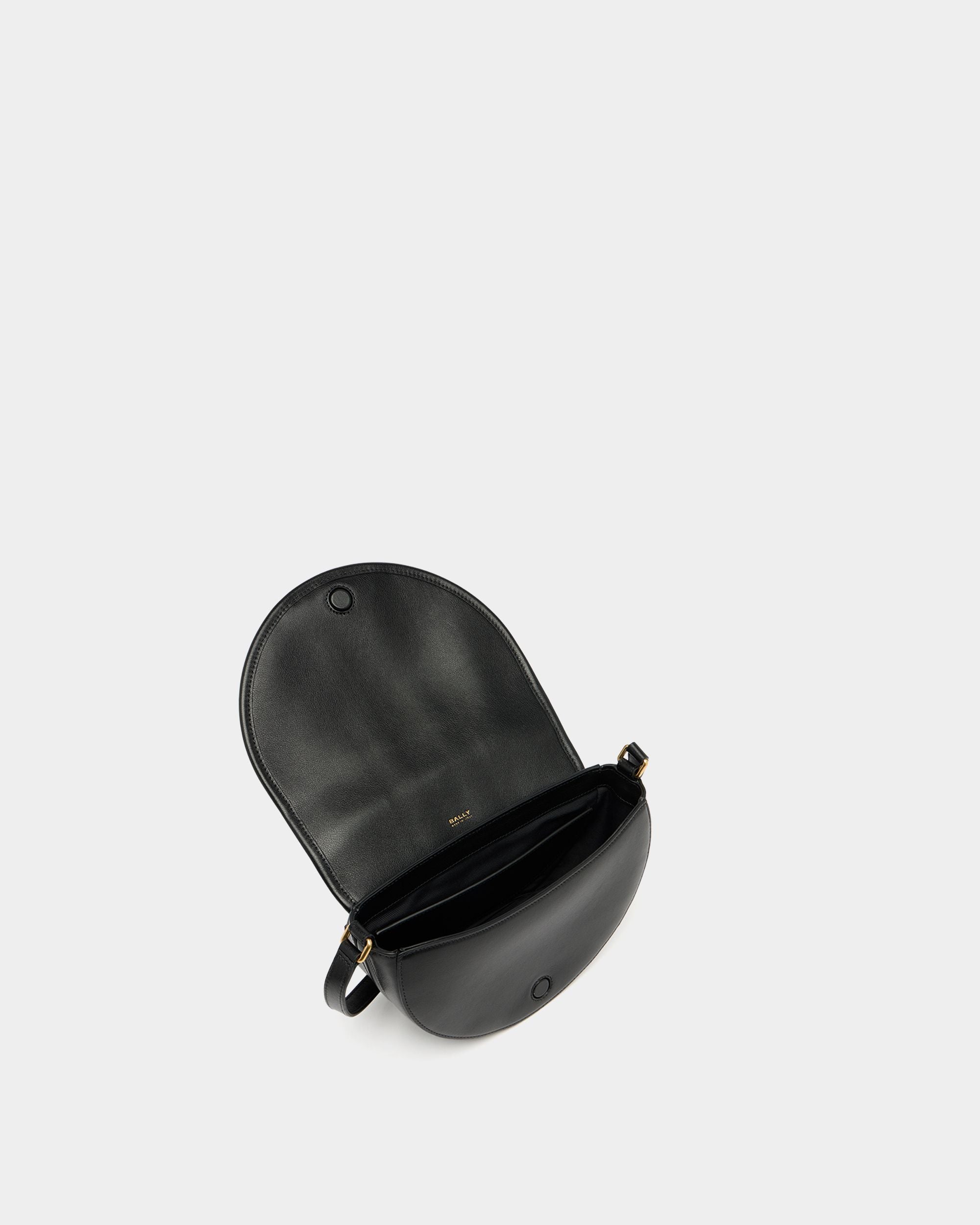 Bally Global - Signature Crossbody Bag in Black Leather - Black