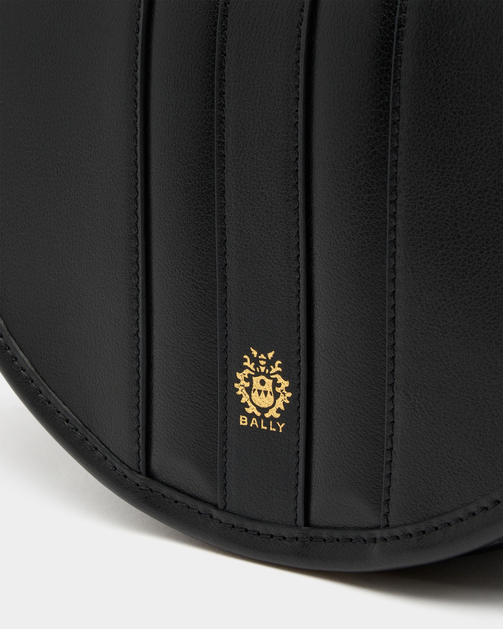 Bally Global - Signature Crossbody Bag in Black Leather - Black