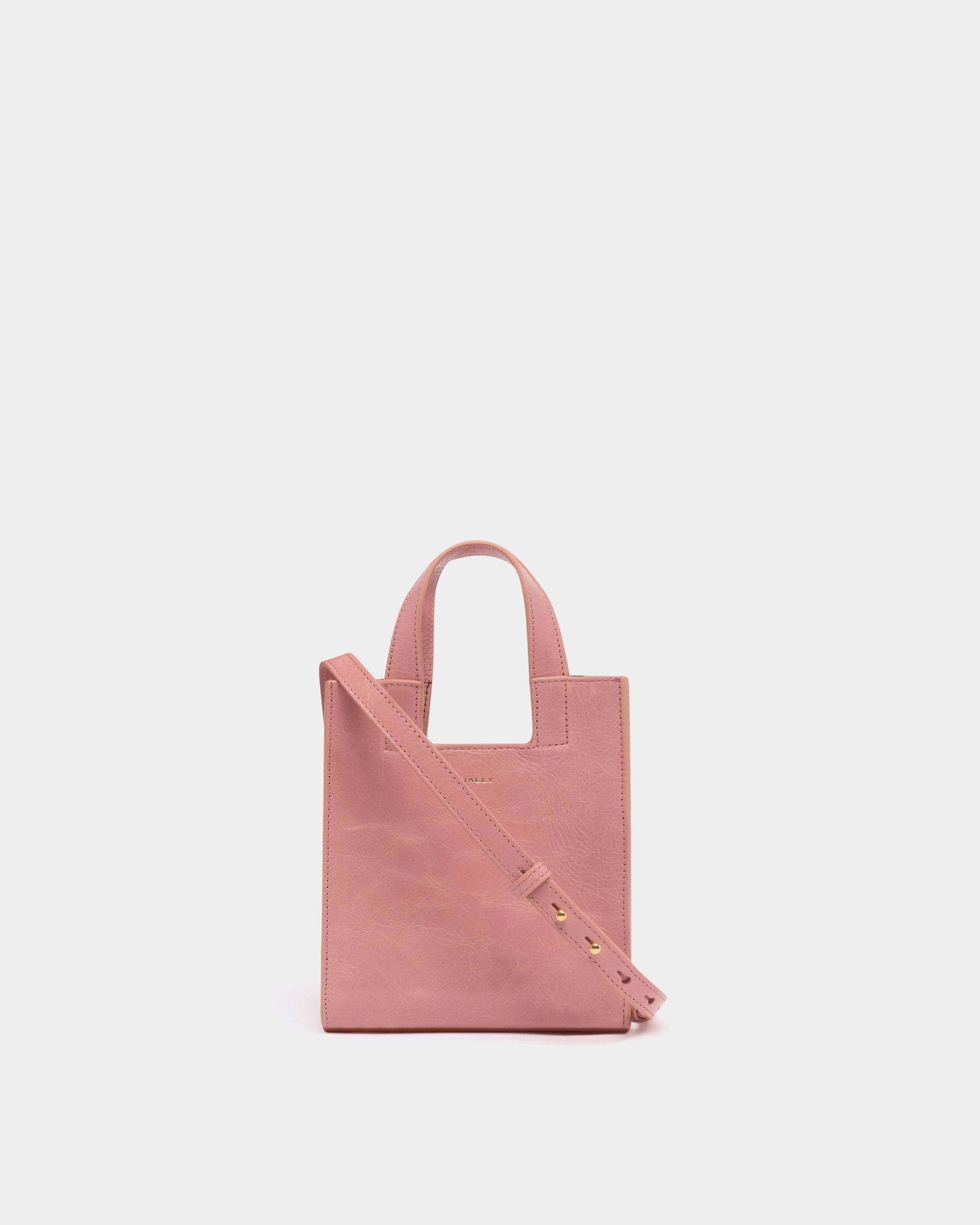Bally Global - Petit sac cabas Easy Bally en cuir Light Pink - Rose
