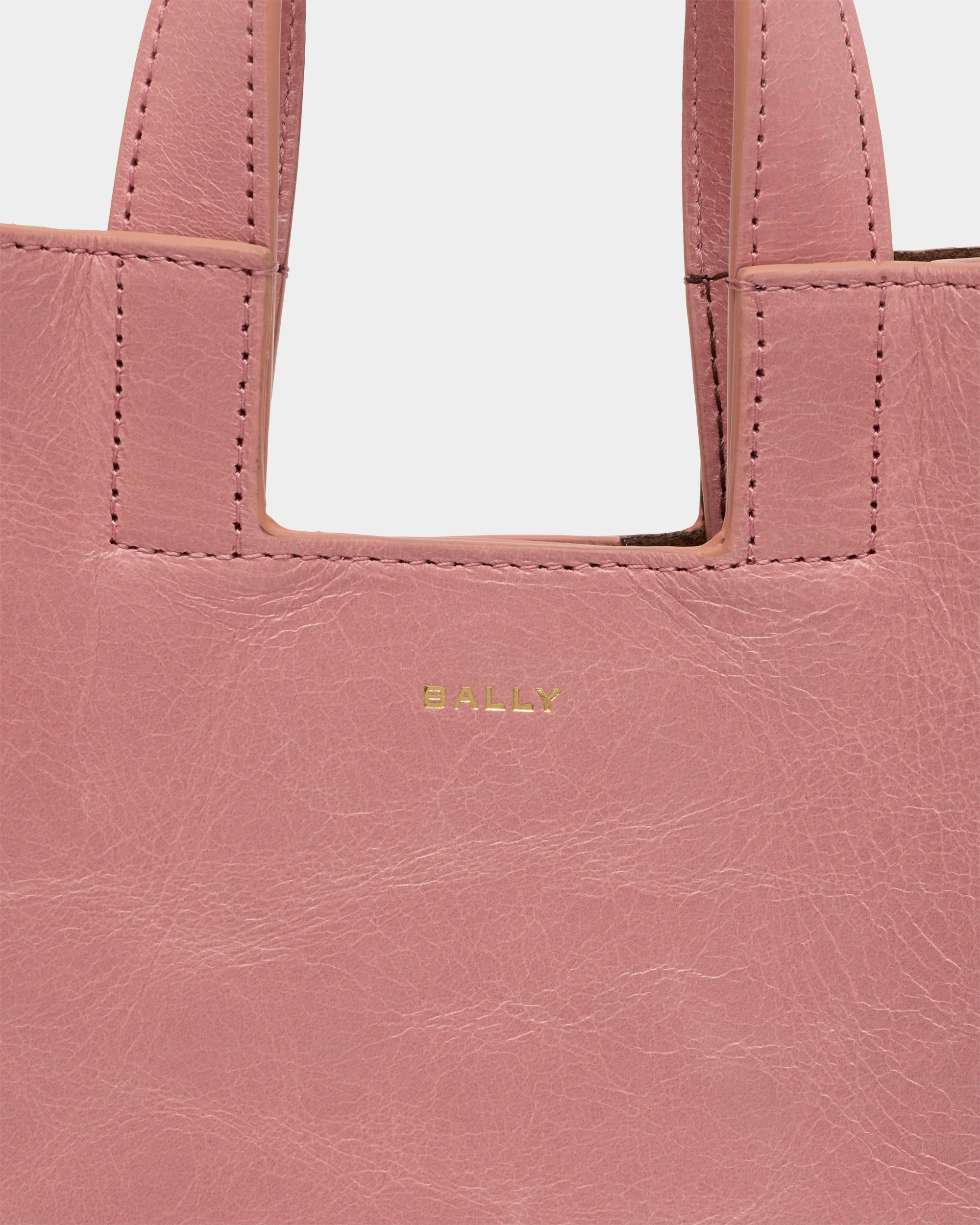 Bally Global - Petit sac cabas Easy Bally en cuir Light Pink - Rose