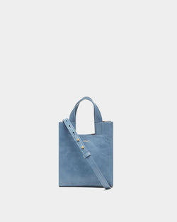 Kleine Tote Bag Easy Bally aus Leder in Light Blue