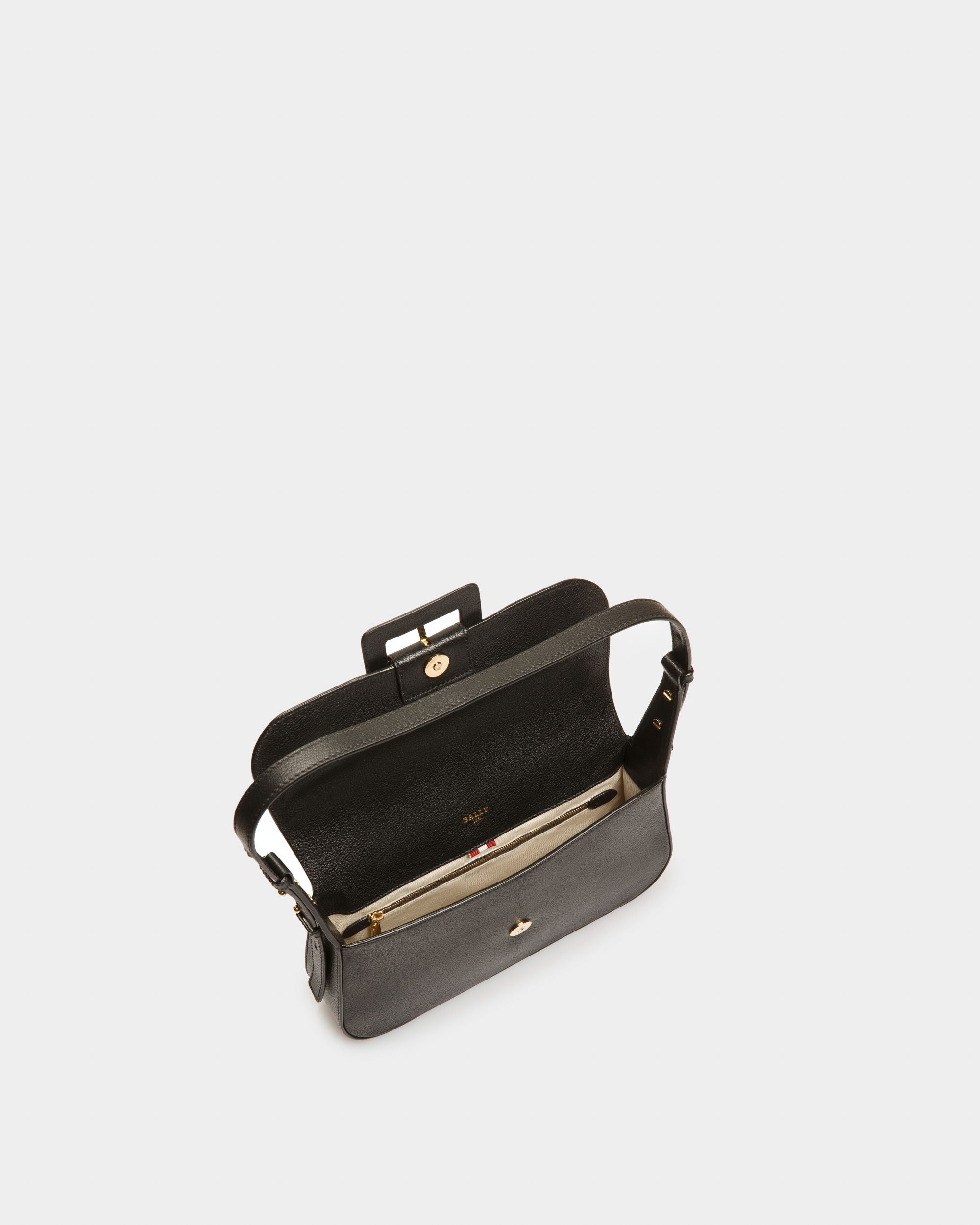 Bally Global - Jadha Bolso De Hombro De Piel En Negro - Negro