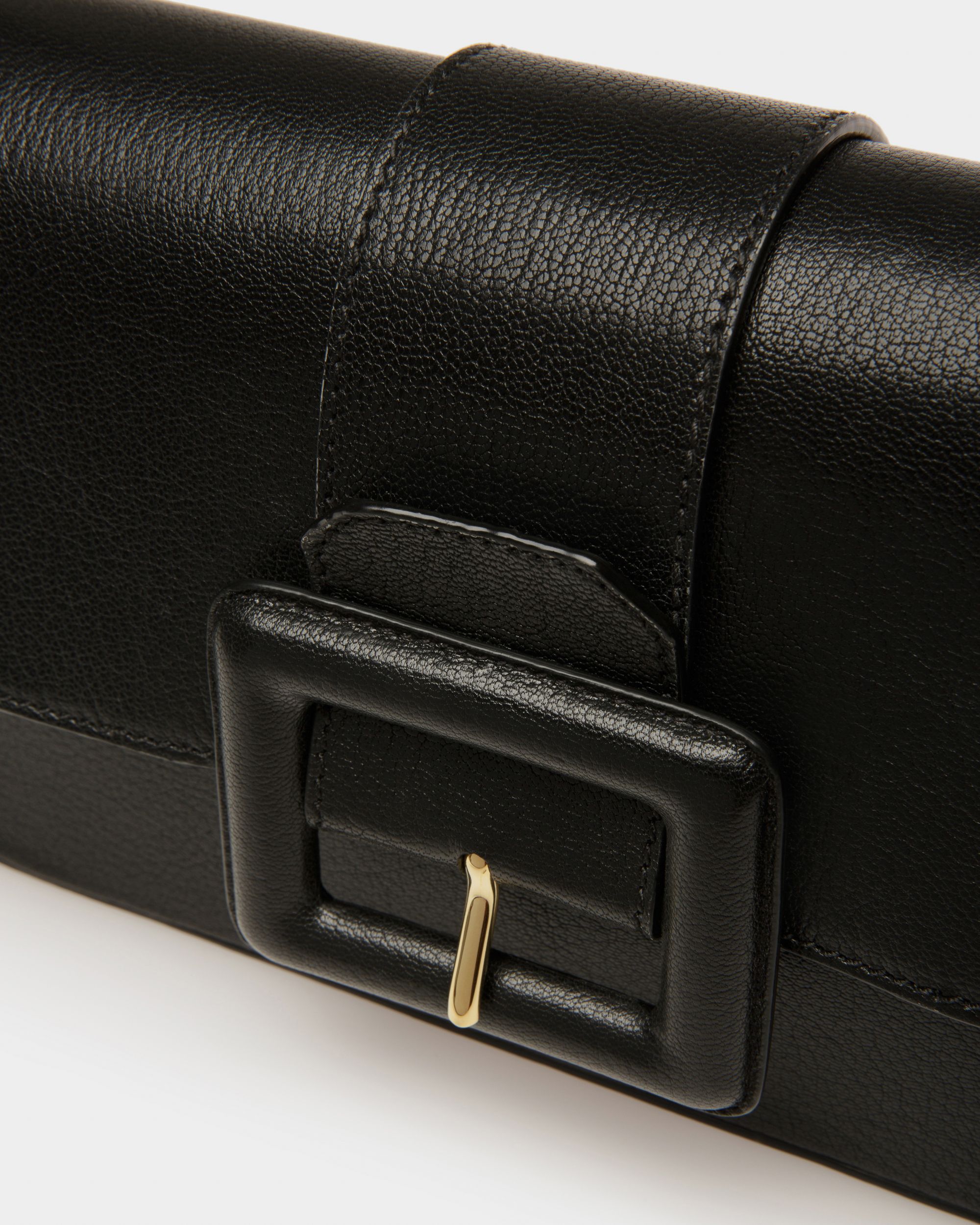 Bally Global - Jadha Bolso De Hombro De Piel En Negro - Negro