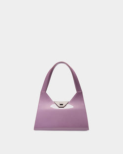 Tilt Shoulder Bag in Lilac Leather