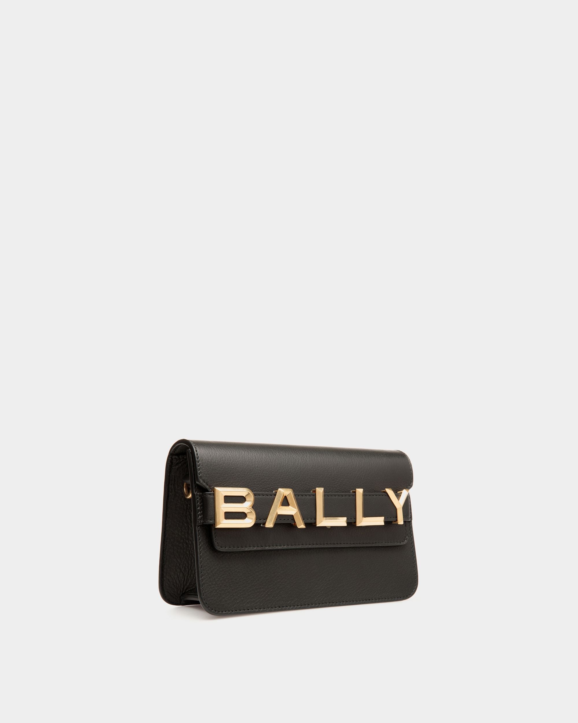 Bally Global - Logo Crossbody In Black Leather - Negro