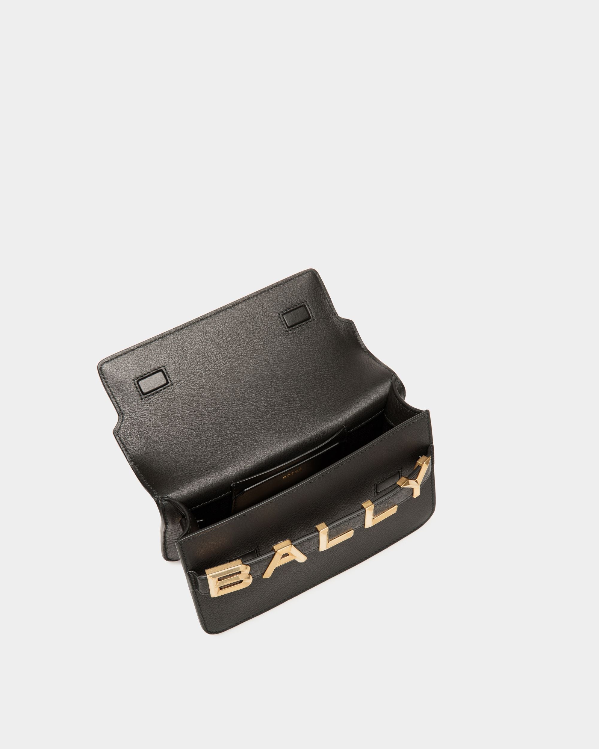 Bally Global - Logo Crossbody In Black Leather - Negro