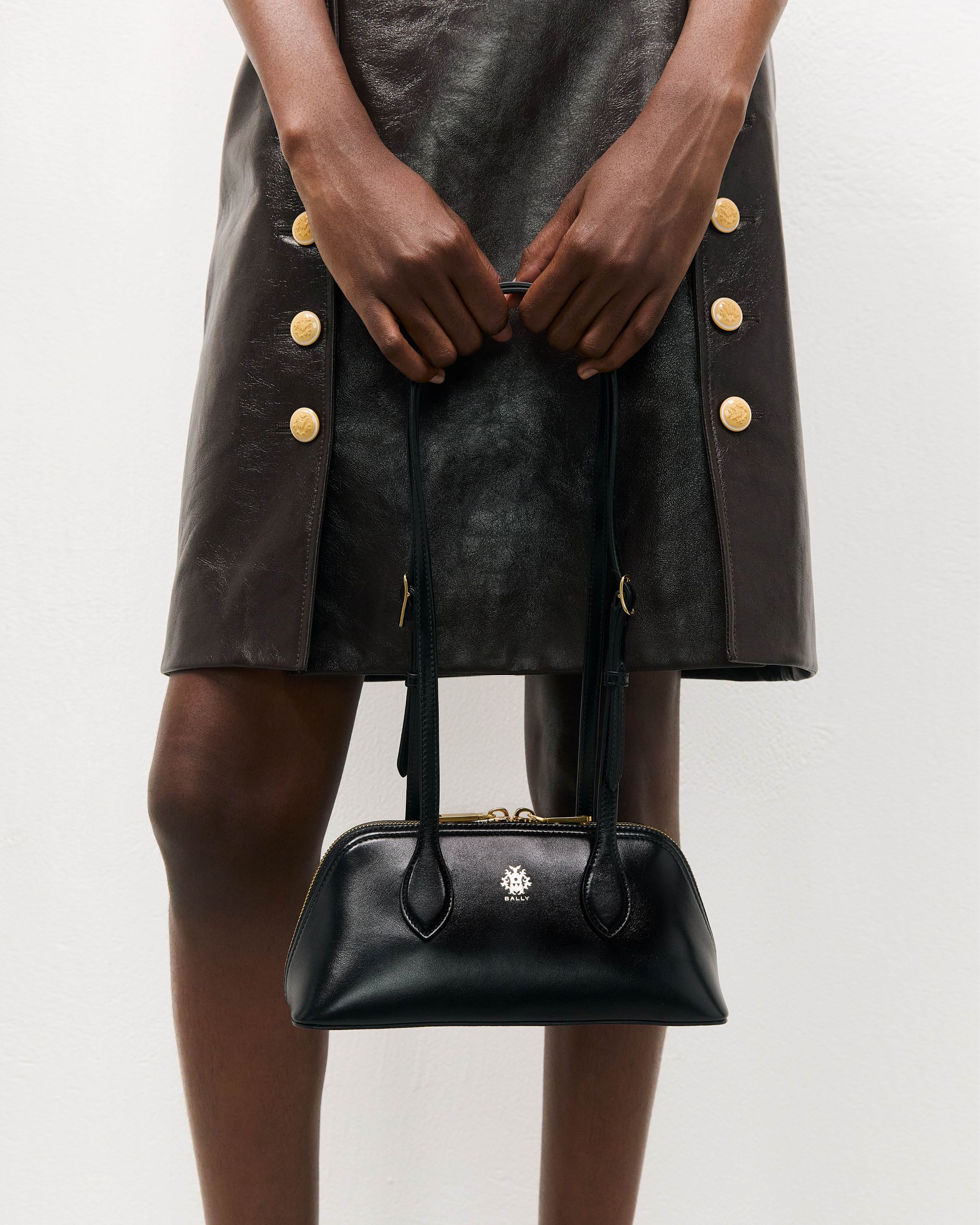 Bally Global - Praline Minibag in Black Leather - Black