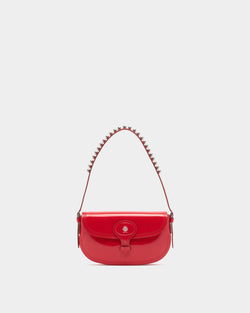 Petit Sac D’épaule Beckett En Cuir Brossé Rouge