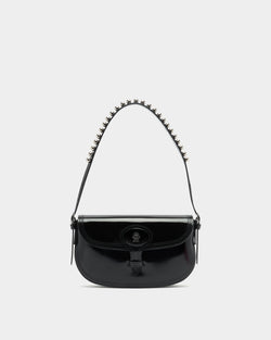 Petit Sac D’épaule Beckett En Cuir Brossé Noir