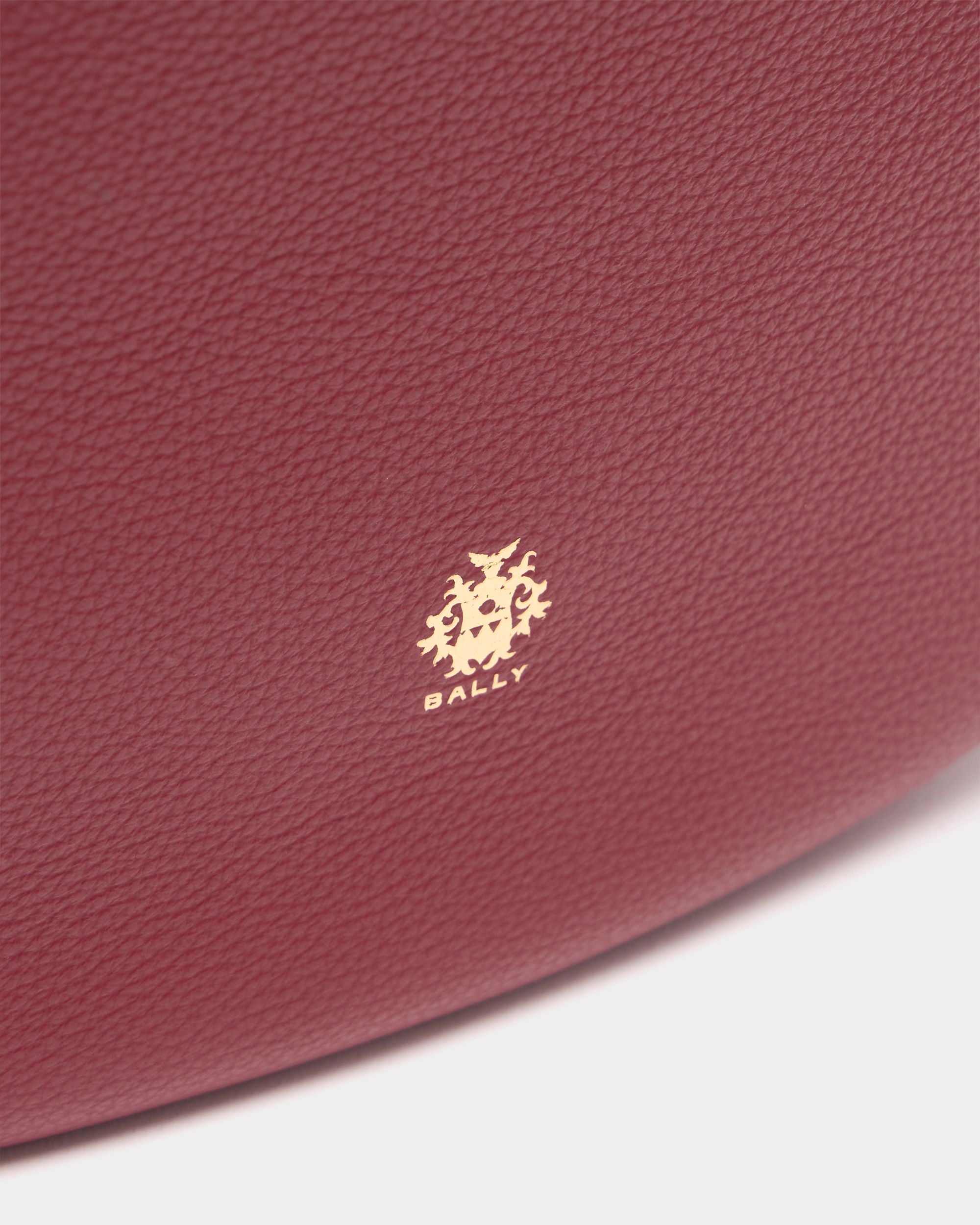 Bally Global - Hera Hobo Bag in Ruby Red Grained Leather - Red