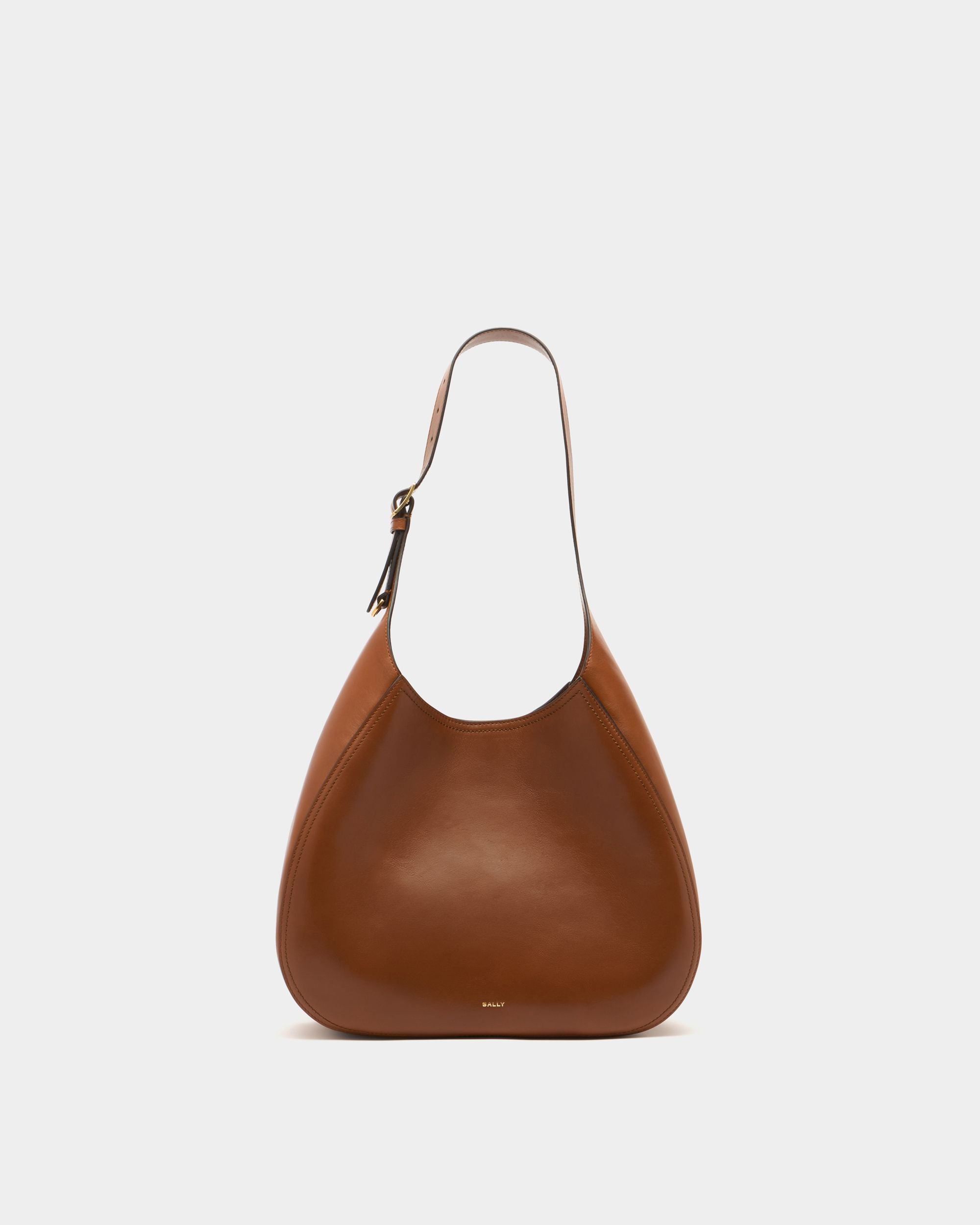 Bally Global - Althea Hobo Bag in Amber Brown Leather - Brown