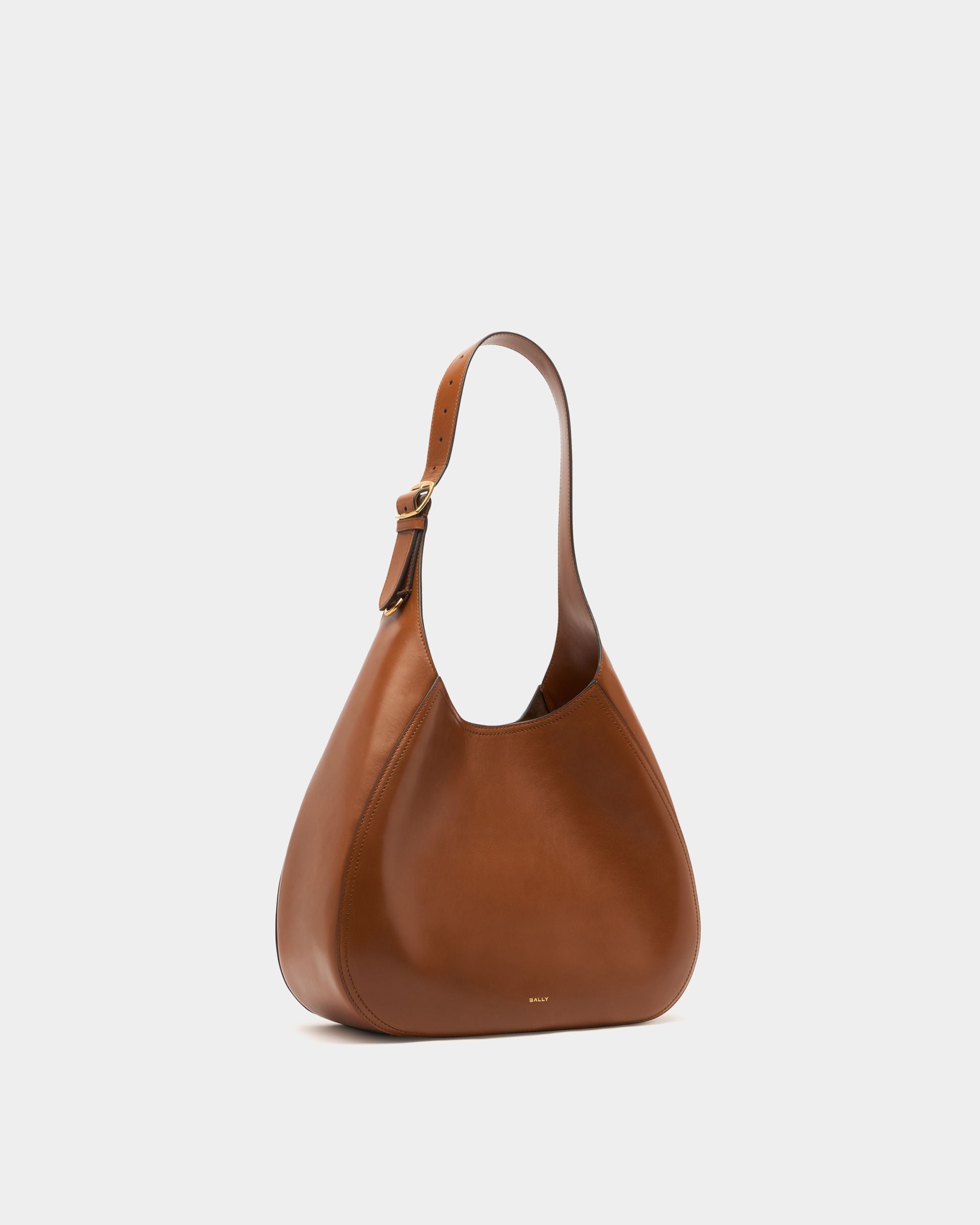 Bally Global - Althea Hobo Bag in Amber Brown Leather - Brown