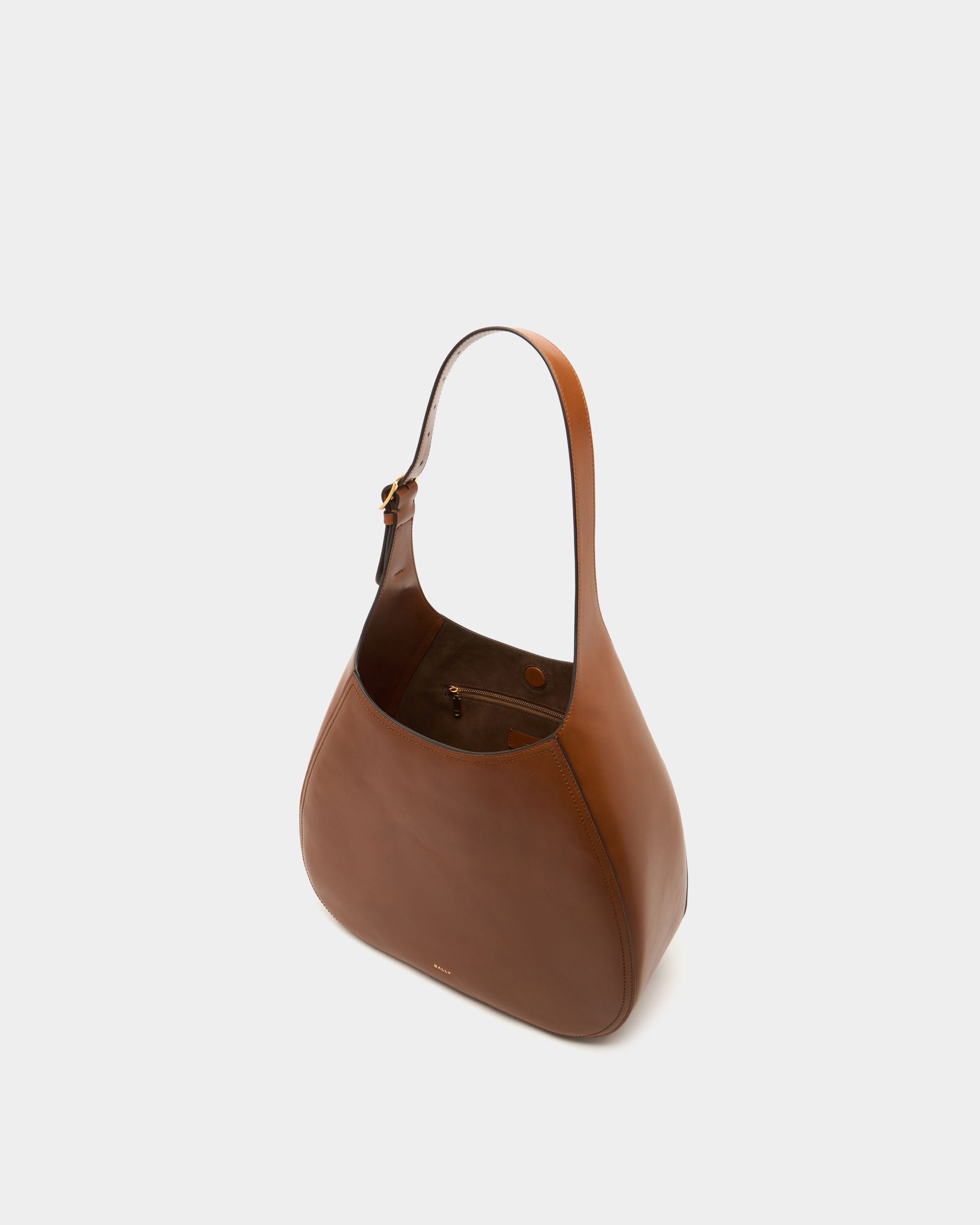 Bally Global - Althea Hobo Bag in Amber Brown Leather - Brown