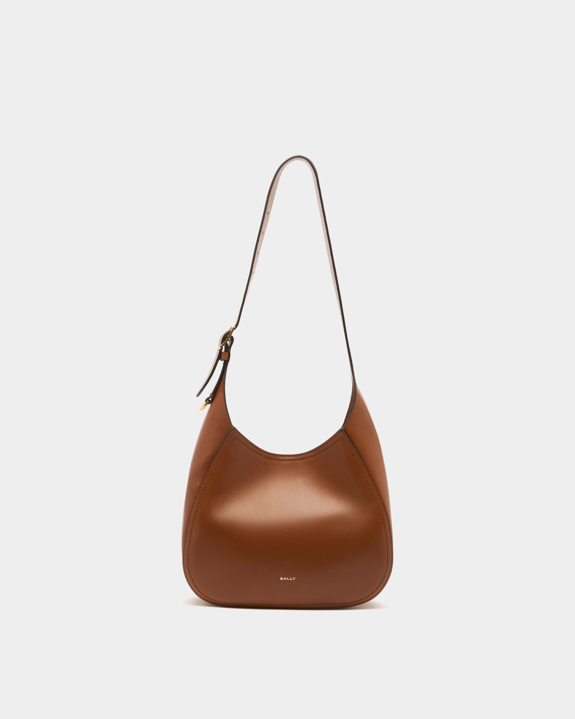Bally Global - Kleine Hobo-Tasche Althea aus Leder in Amber Brown - Braun