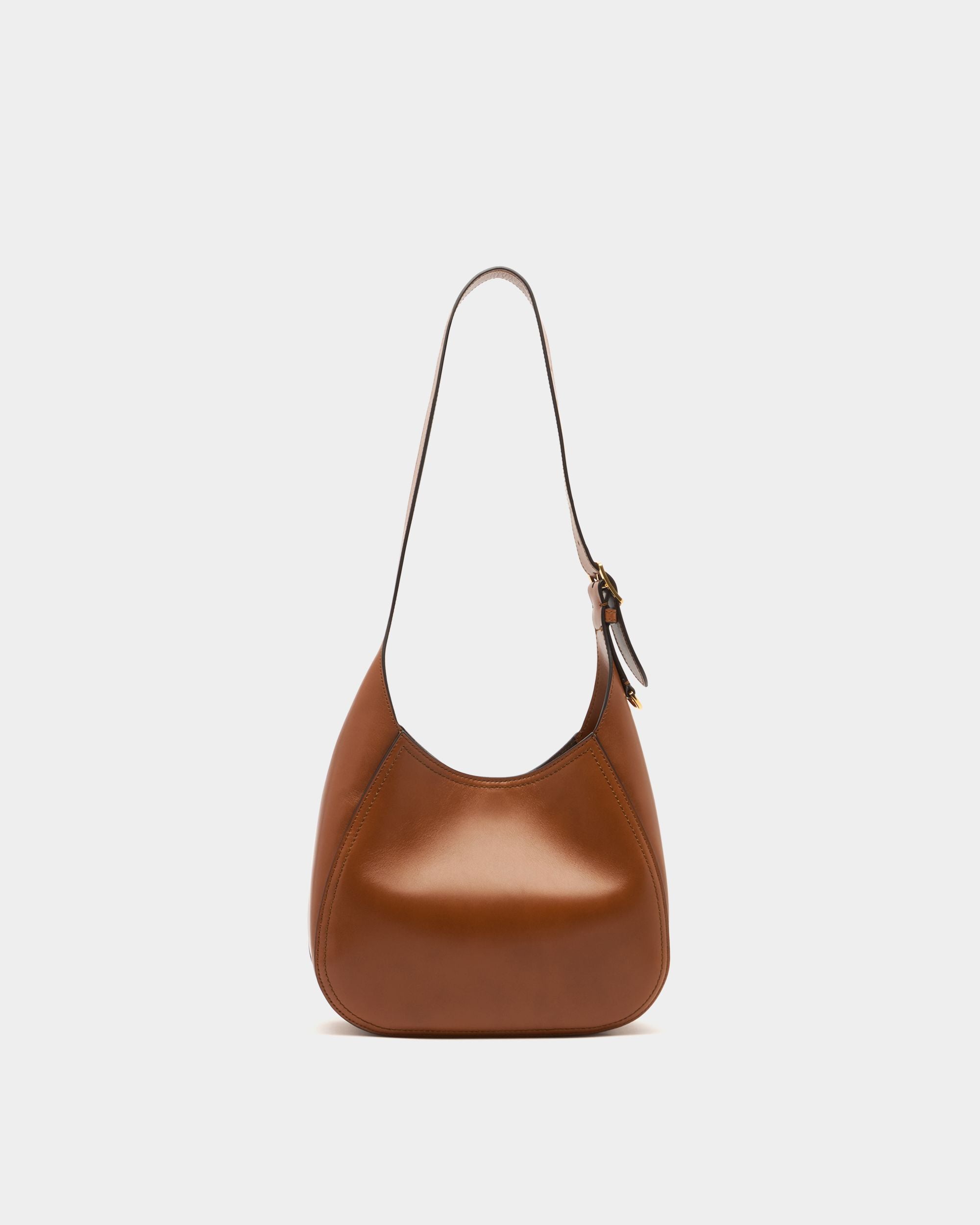 Bally Global - Kleine Hobo-Tasche Althea aus Leder in Amber Brown - Braun