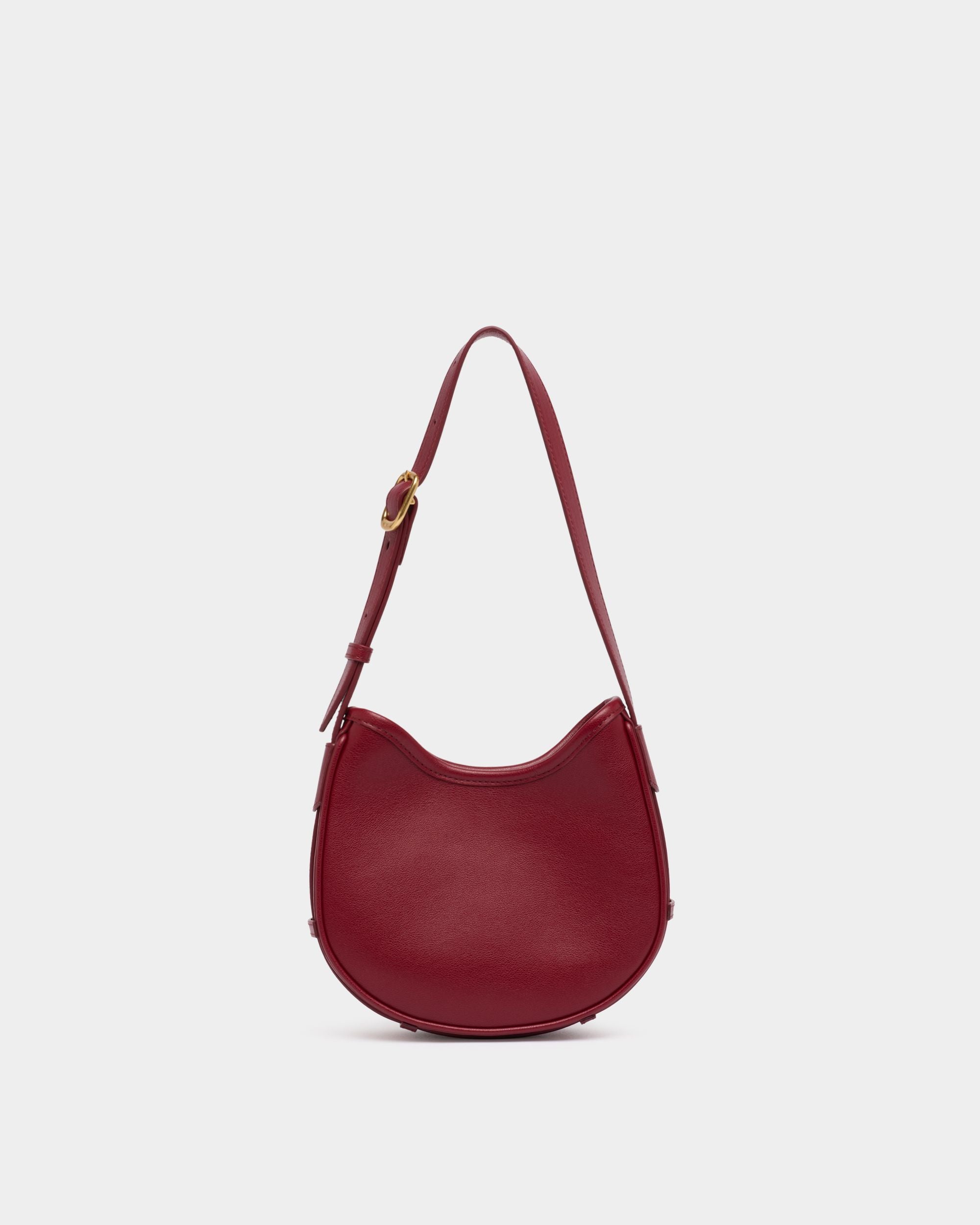 Bally Global - Signature Hobo Bag in Ruby Red Leather - Red