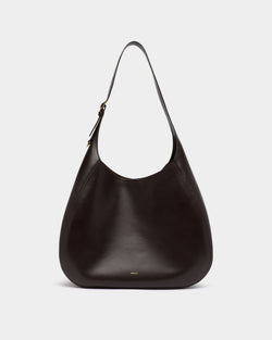 Althea Large Hobo Bag in Chocolate Leather