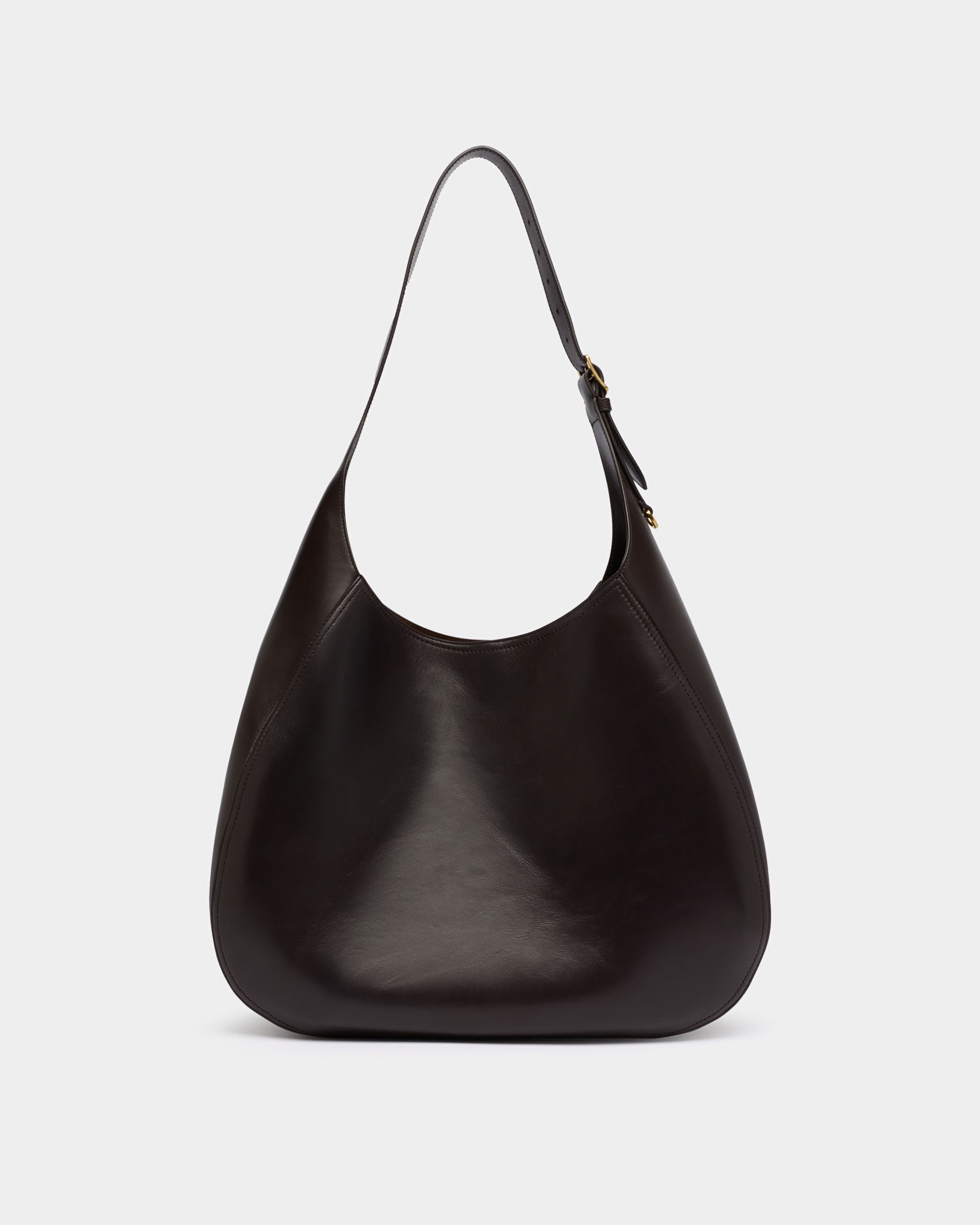 Bally Global - Althea Large Hobo Bag in Chocolate Leather - Brown