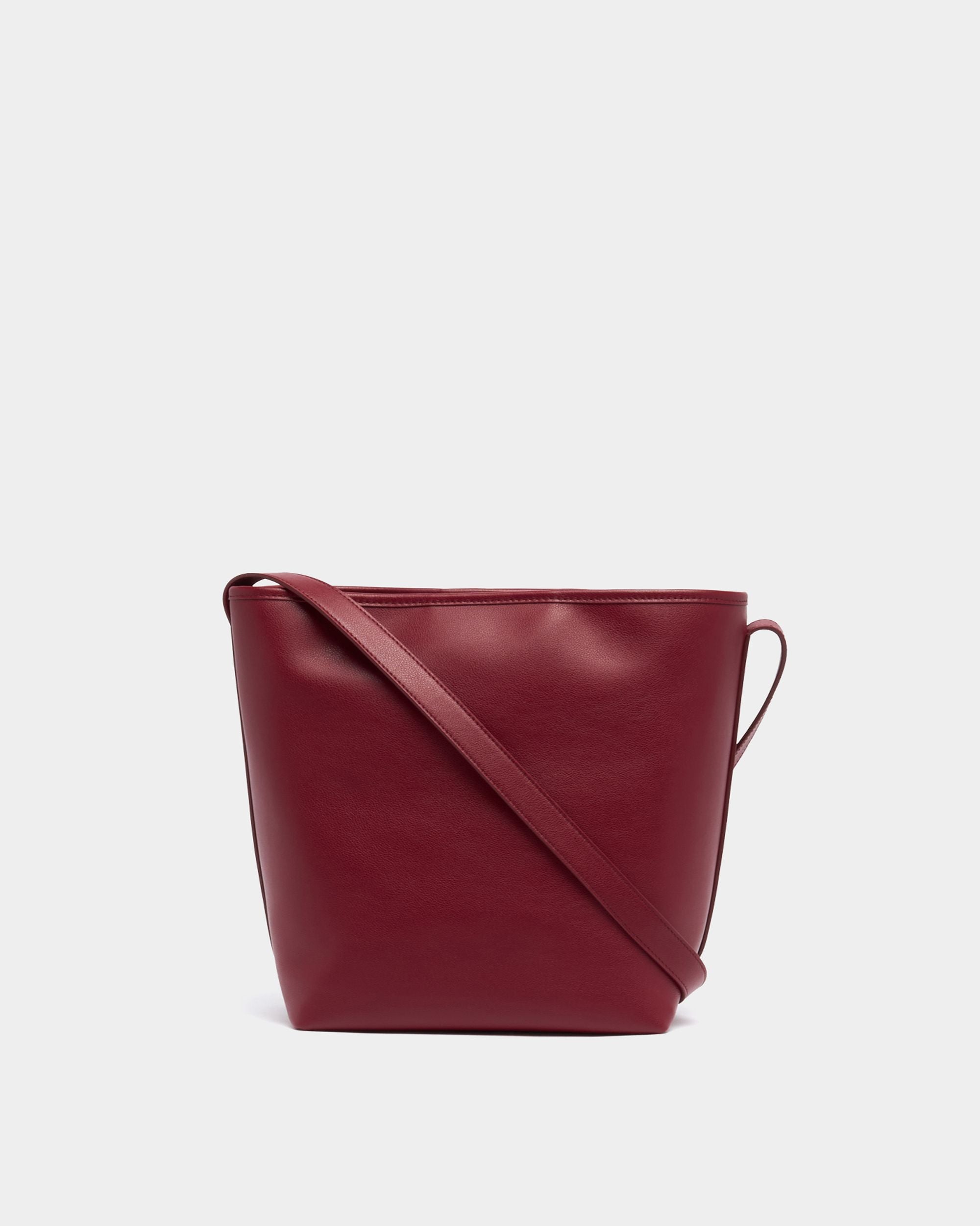 Bally Global - Signature Bucket Bag in Ruby Red Leather - Red