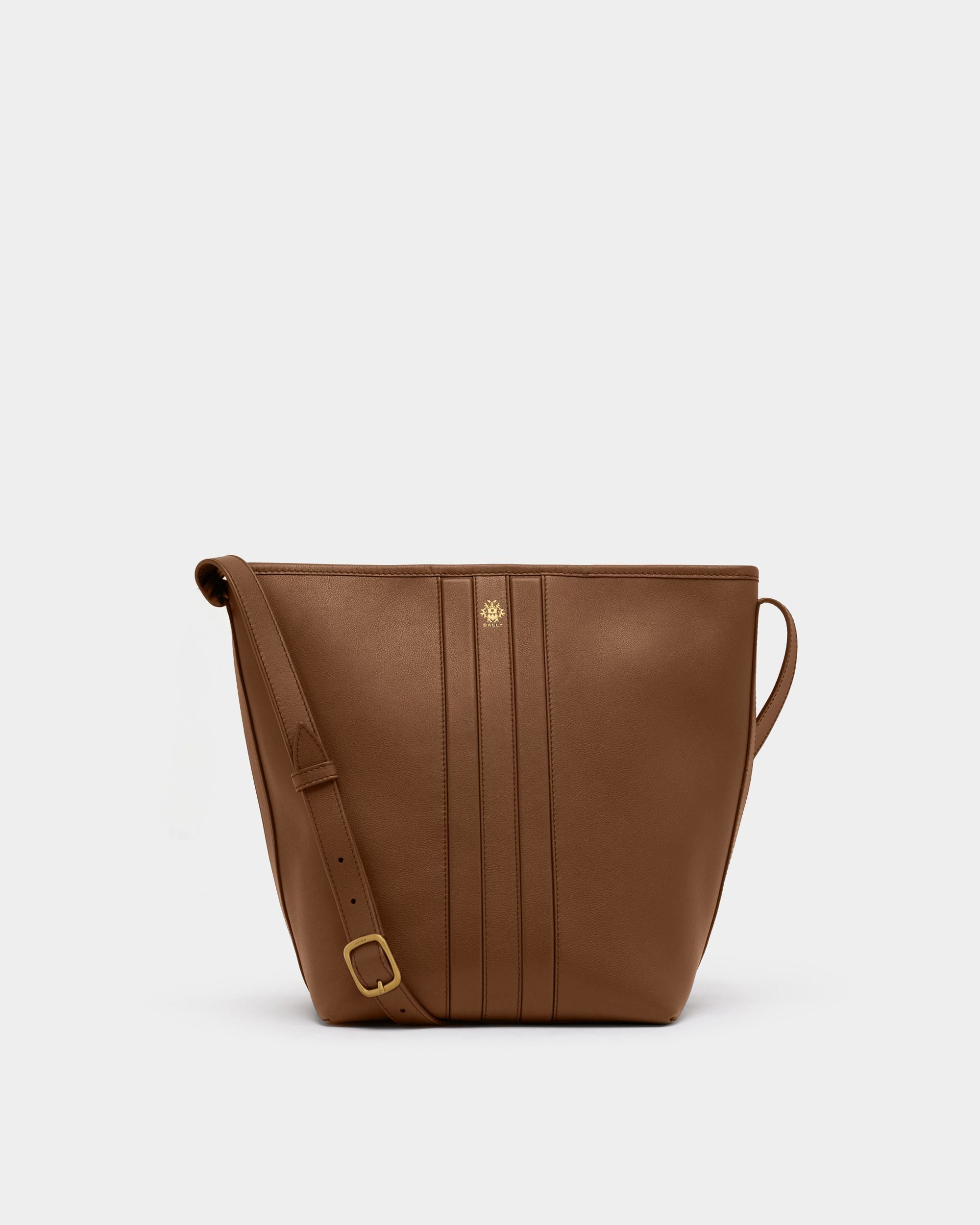 BALLY ブラウンレザーボディバッグ Bally レザーショルダーバッグ | ブラウン | FARFETCH JP