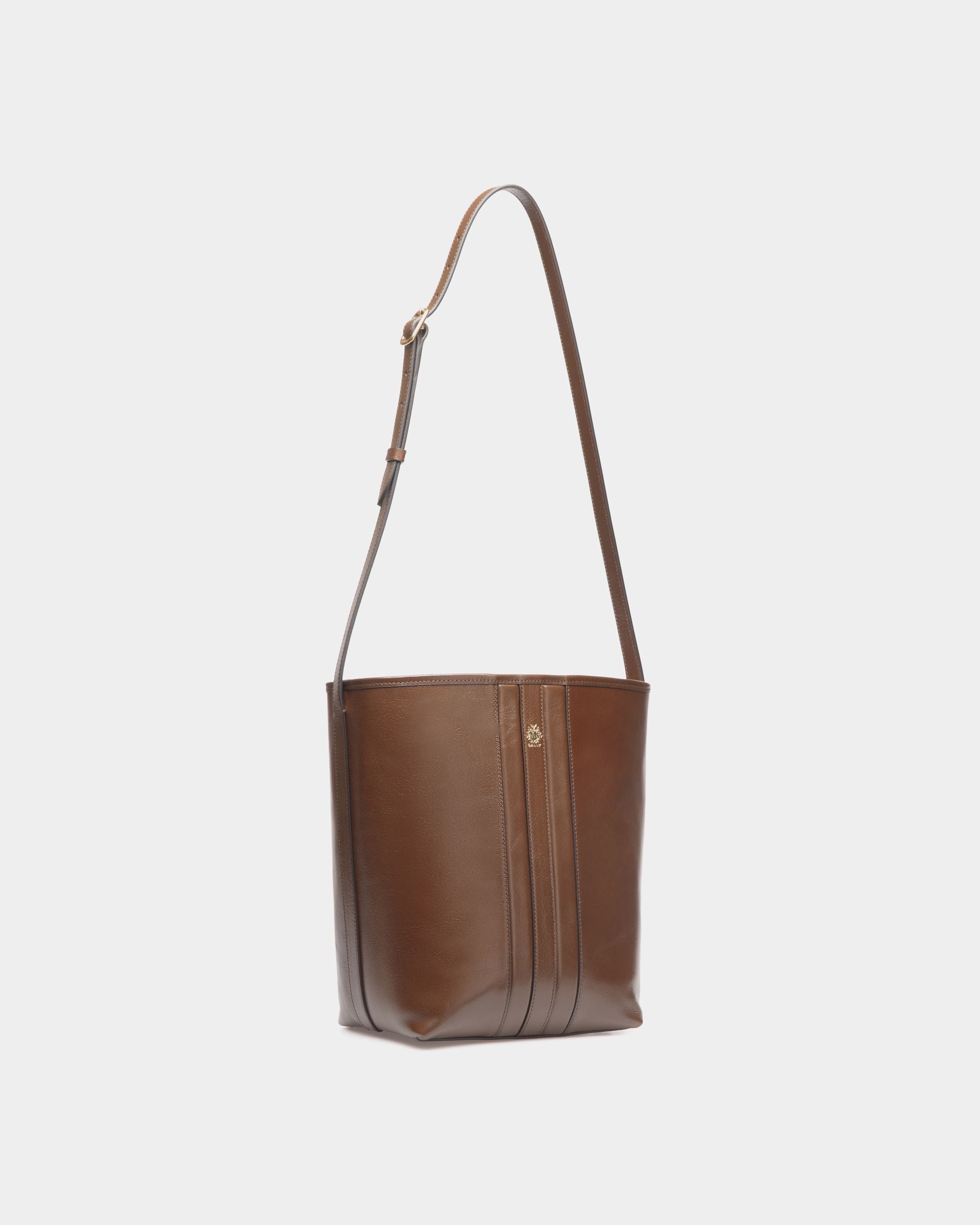 Bally Global - Signature Beuteltasche Aus Leder In Marron Glacé - Braun