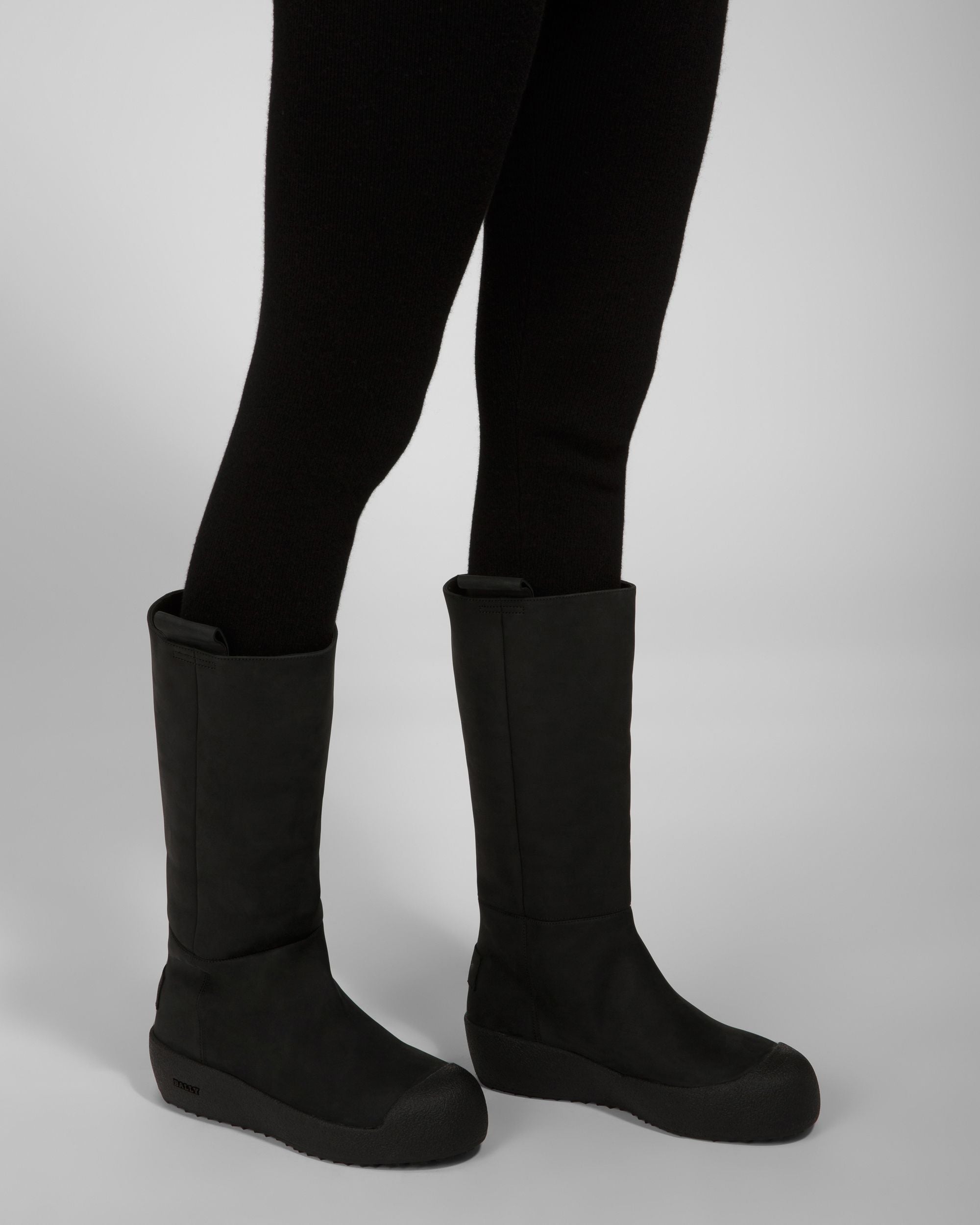 Bally Global - Jackson Leather Long Boots In Black - Black
