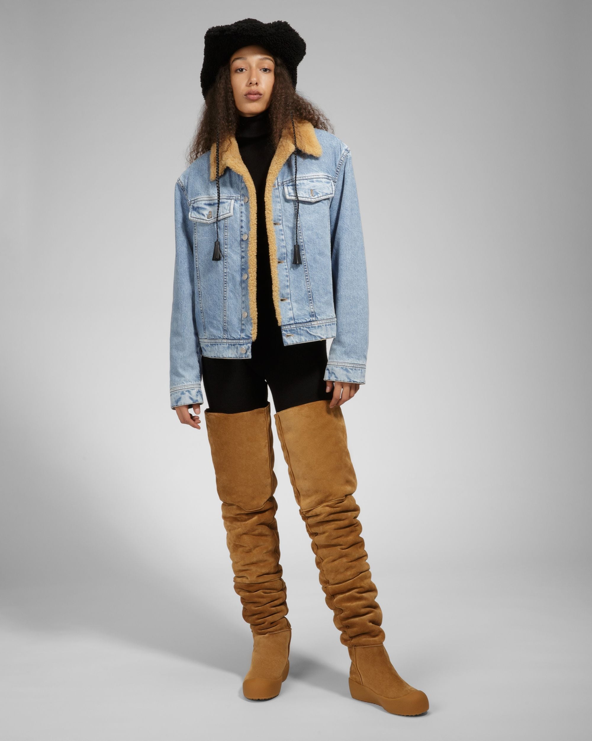 Bally Global - Cortina Botas Altas De Piel En Cámel - Marrón