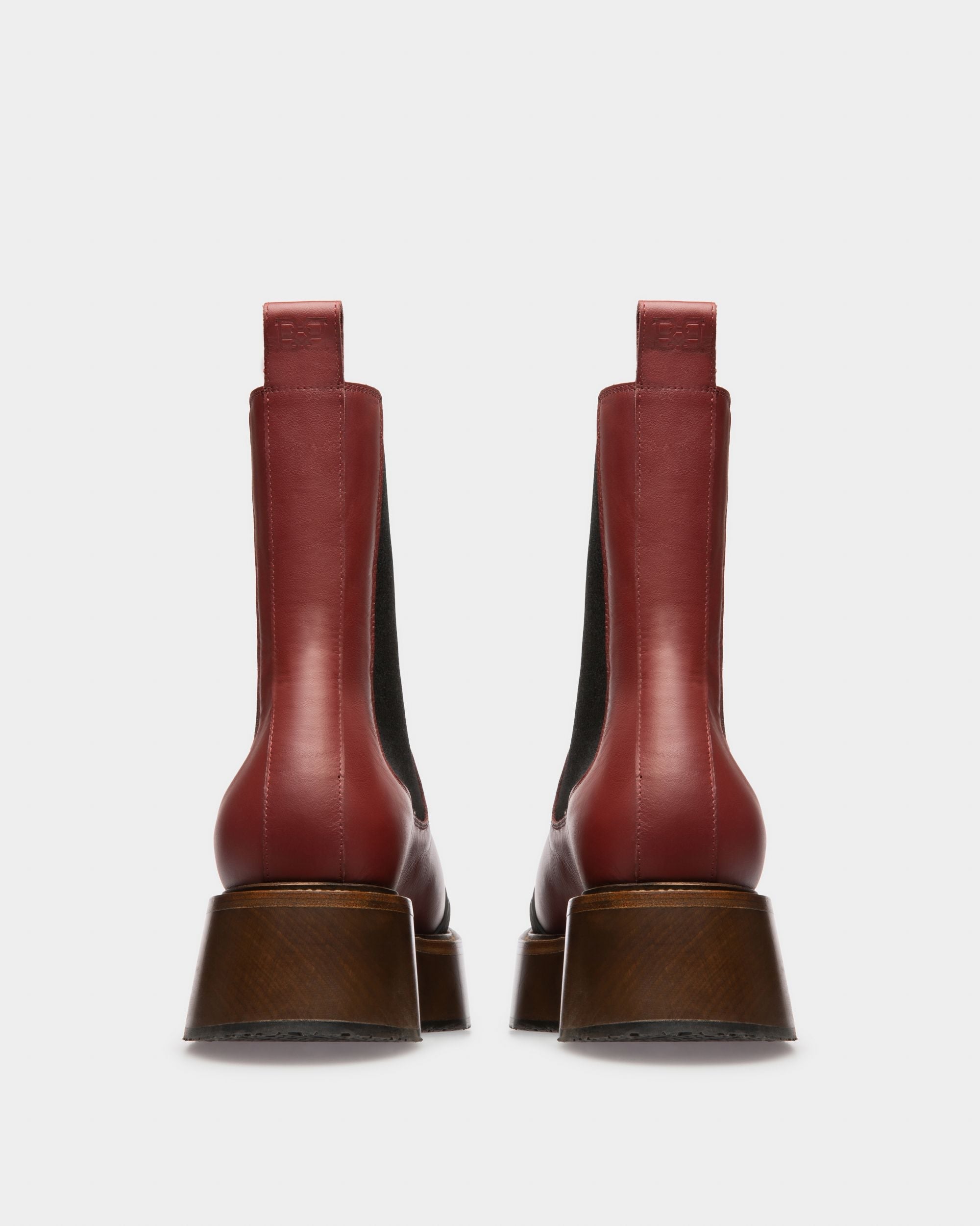 Bally Global - Ilene Leather Booties In Heritage Red - Red