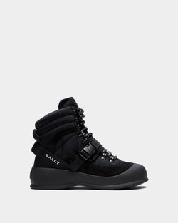 Frei Lace-Up Boot In Black Nylon
