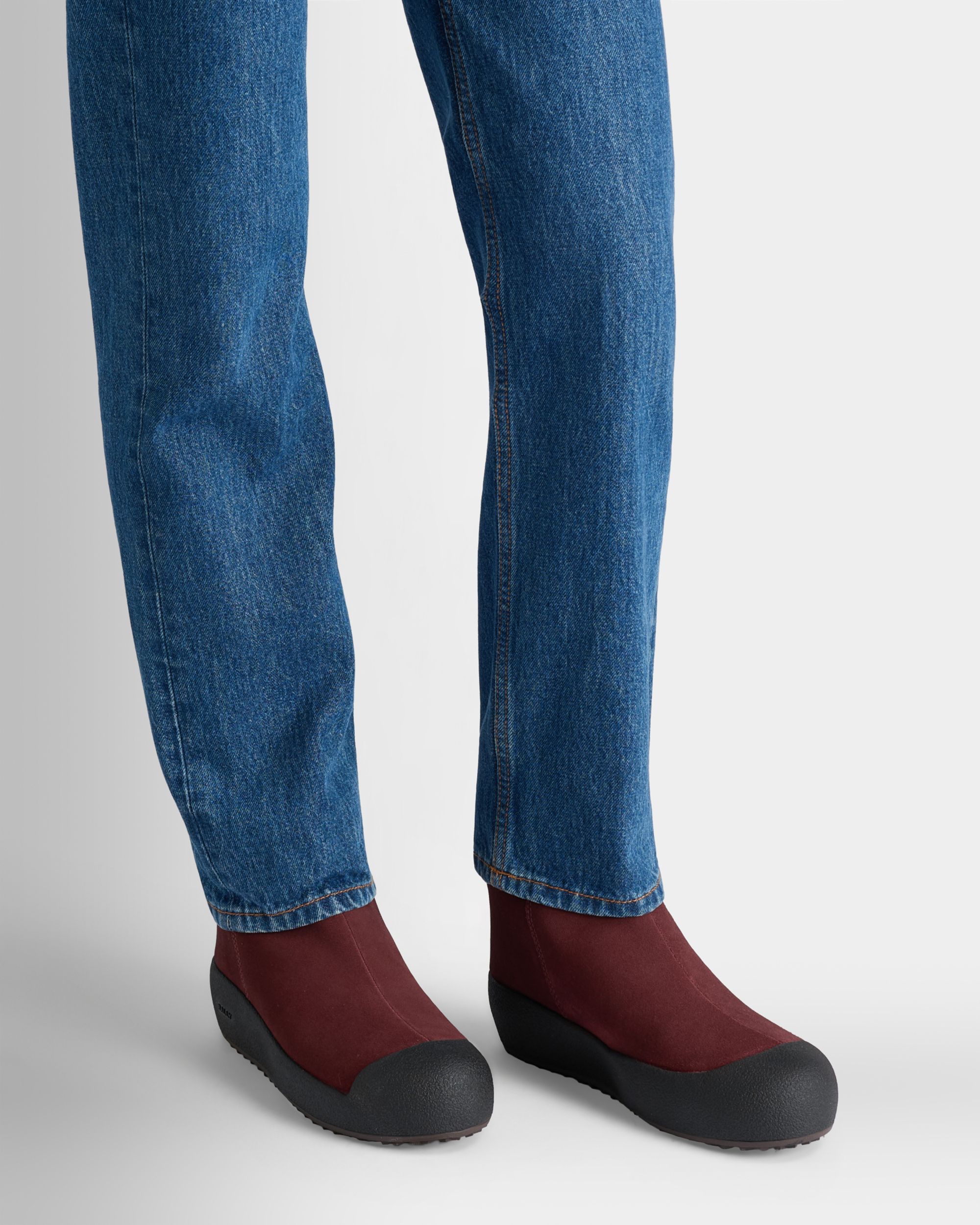 Bally Global - Botín Bally Curling De Ante Rojo - Rojo