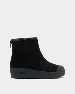 Bally Curling Bootie in Black Suede