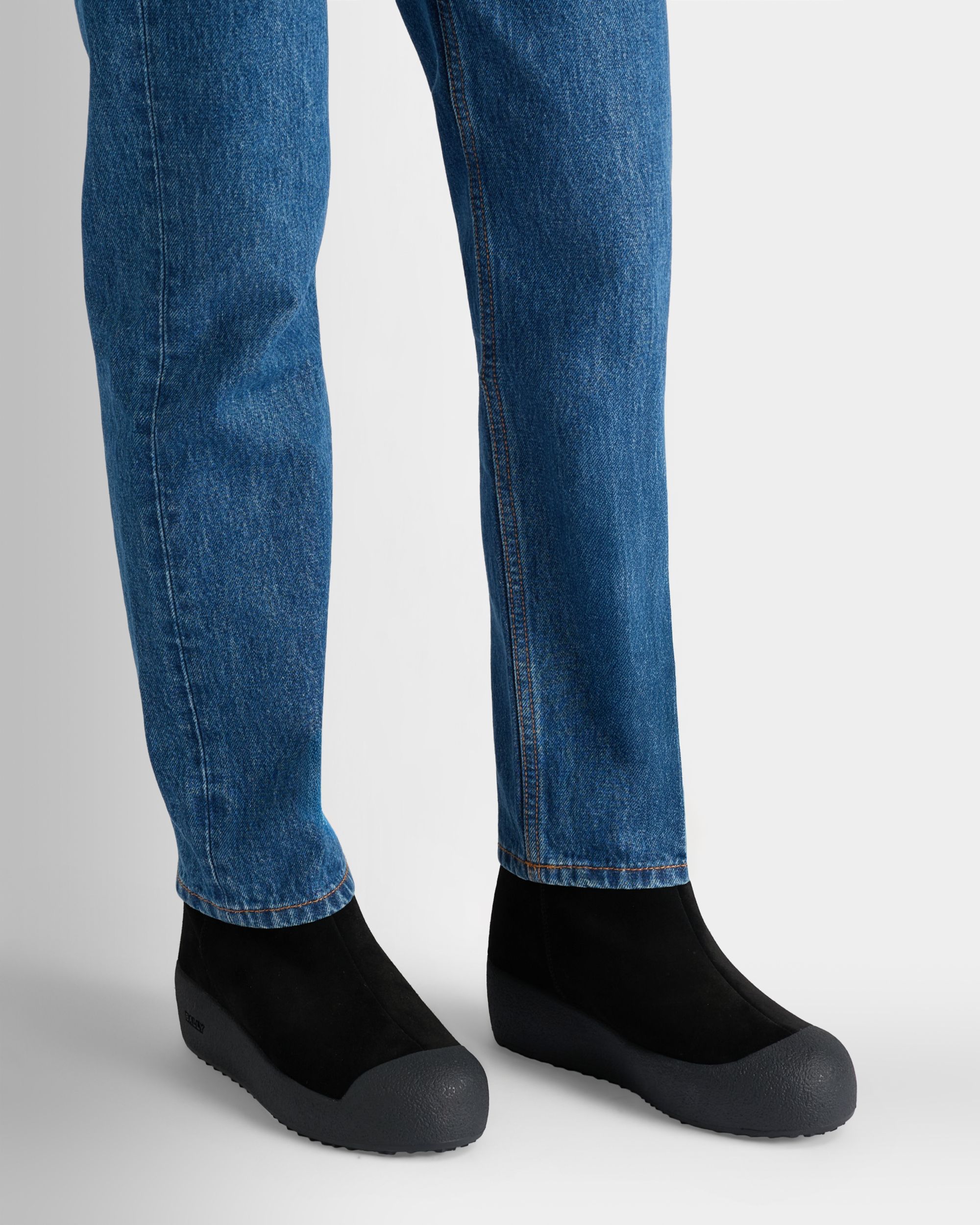 Bally Global - Bally Curling Bootie in Black Suede - Black