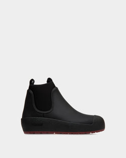 Bally Curling Bootie In Black Leather