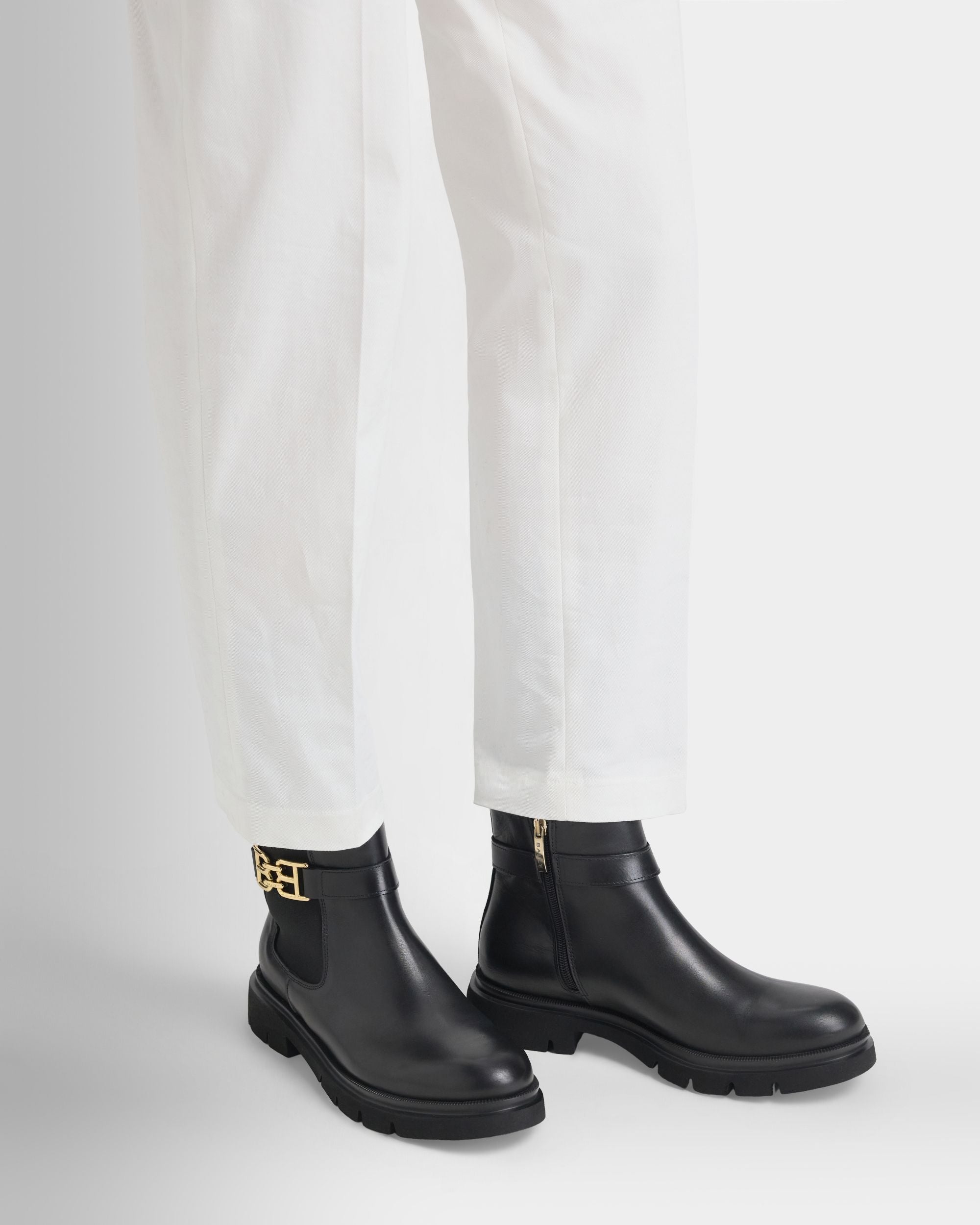 Bally Global - Bota Chelsea Walidy de piel negra - Negro