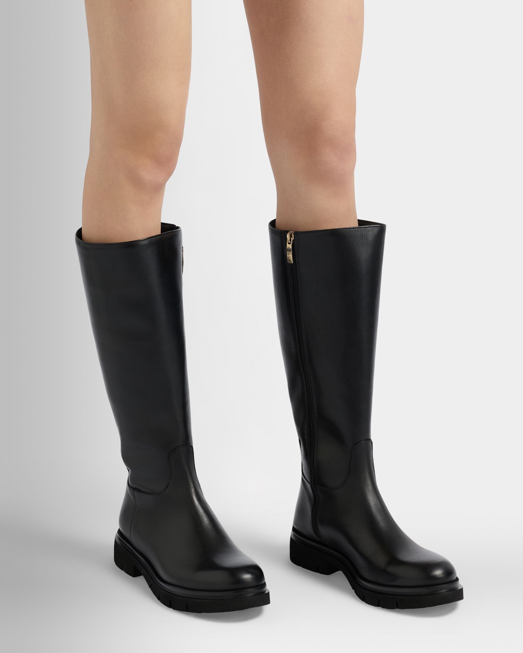 Bally Global - Walidy Long Boot in Black Leather - Black