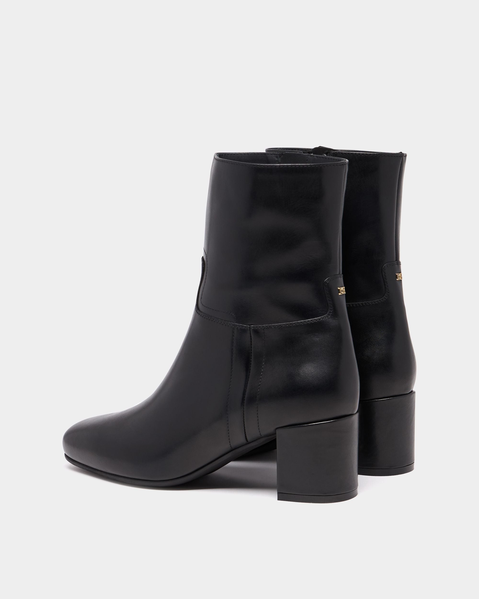 Bally Global - Bottine B-Chain en cuir noir - Noir