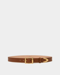 Glen 30 mm Gürtel aus bernsteinbraunem Leder