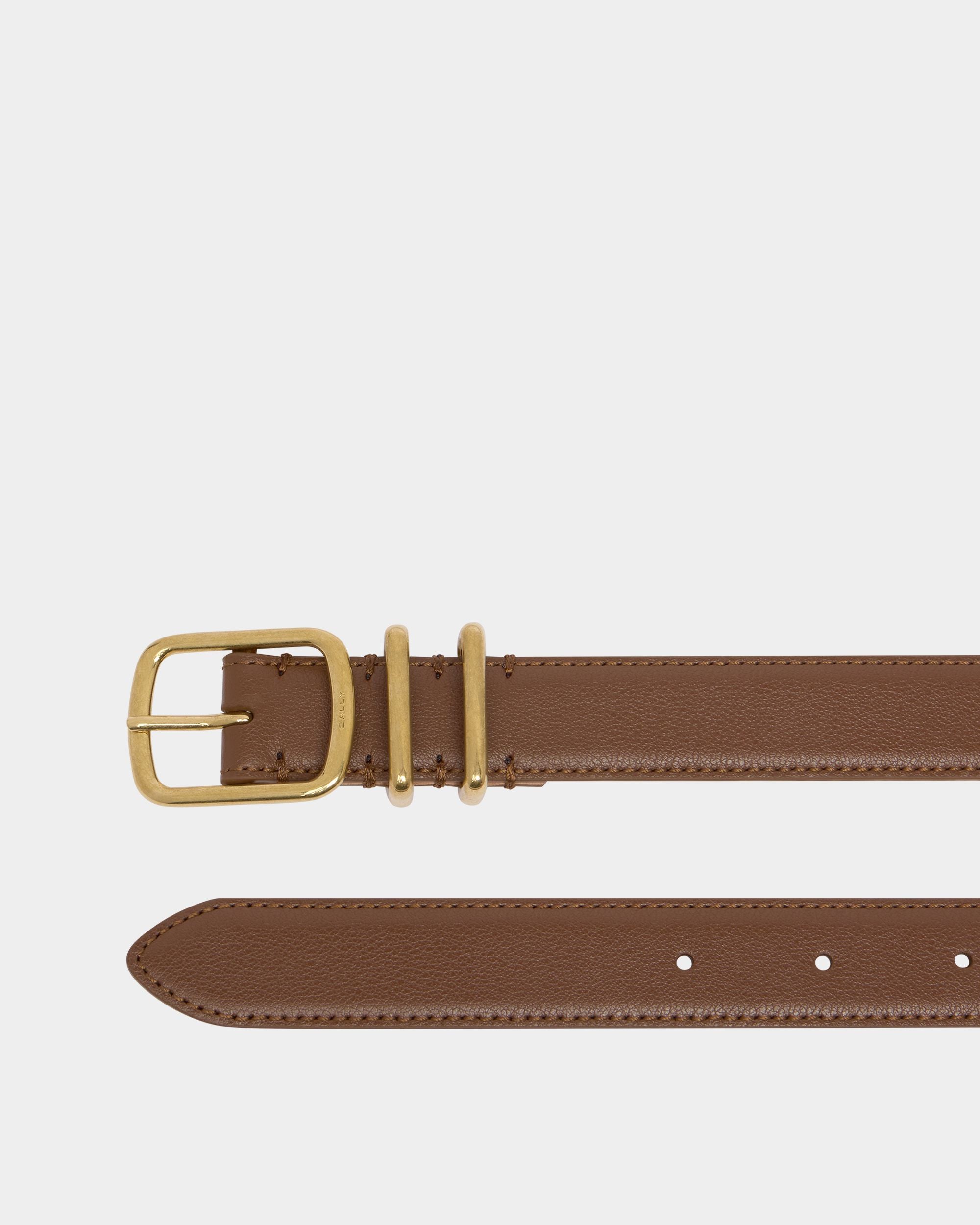Bally Global - 25 mm breiter Orson Gürtel aus braunem Leder - Brown