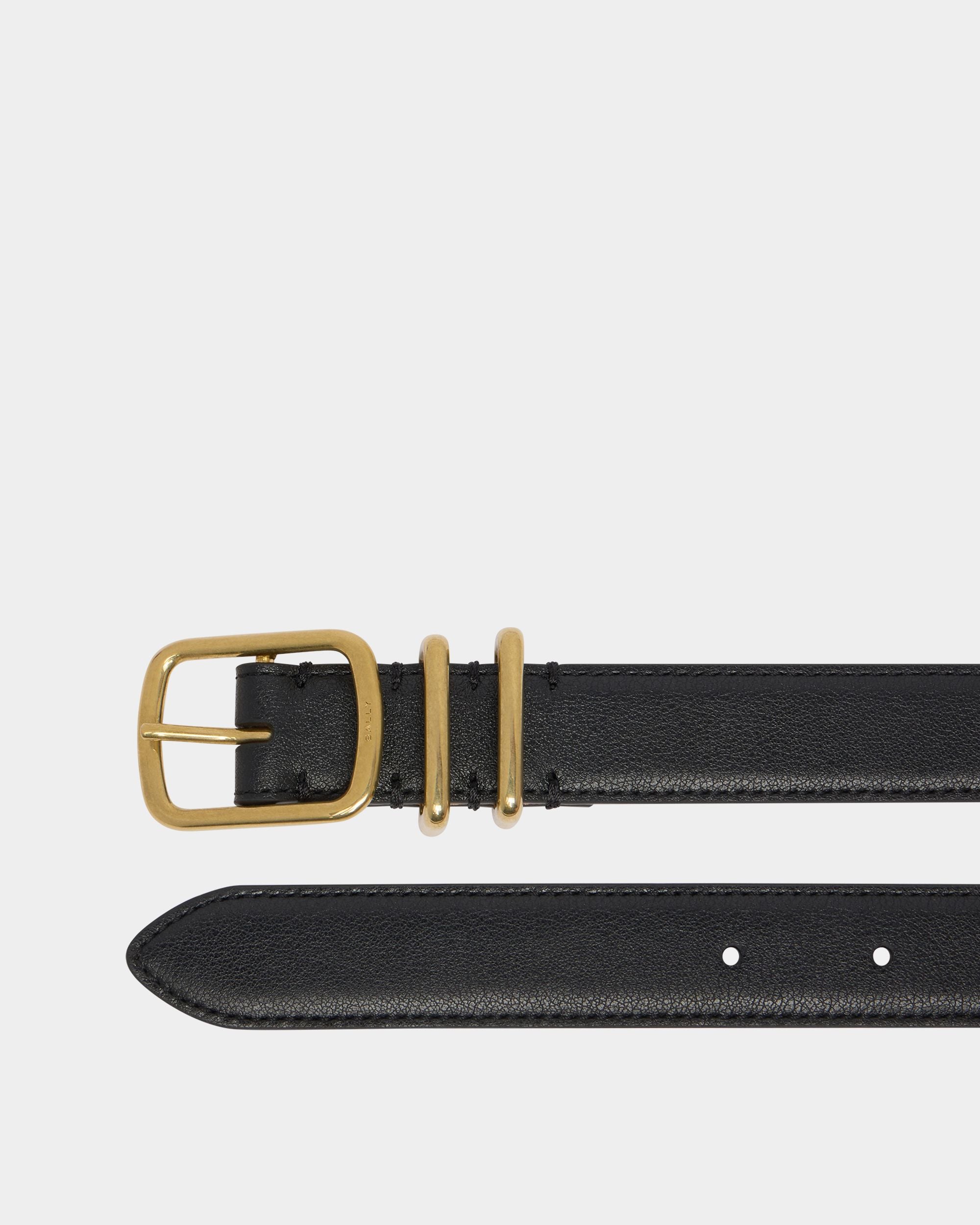 Bally Global - Orson 25 mm Gürtel aus schwarzem Leder - Black