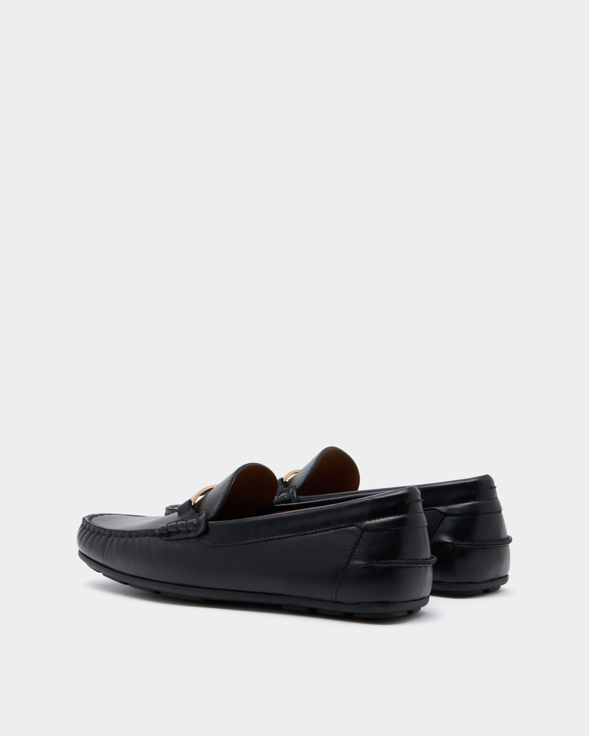 Bally Global - Clay Driver in Black Leather - Black