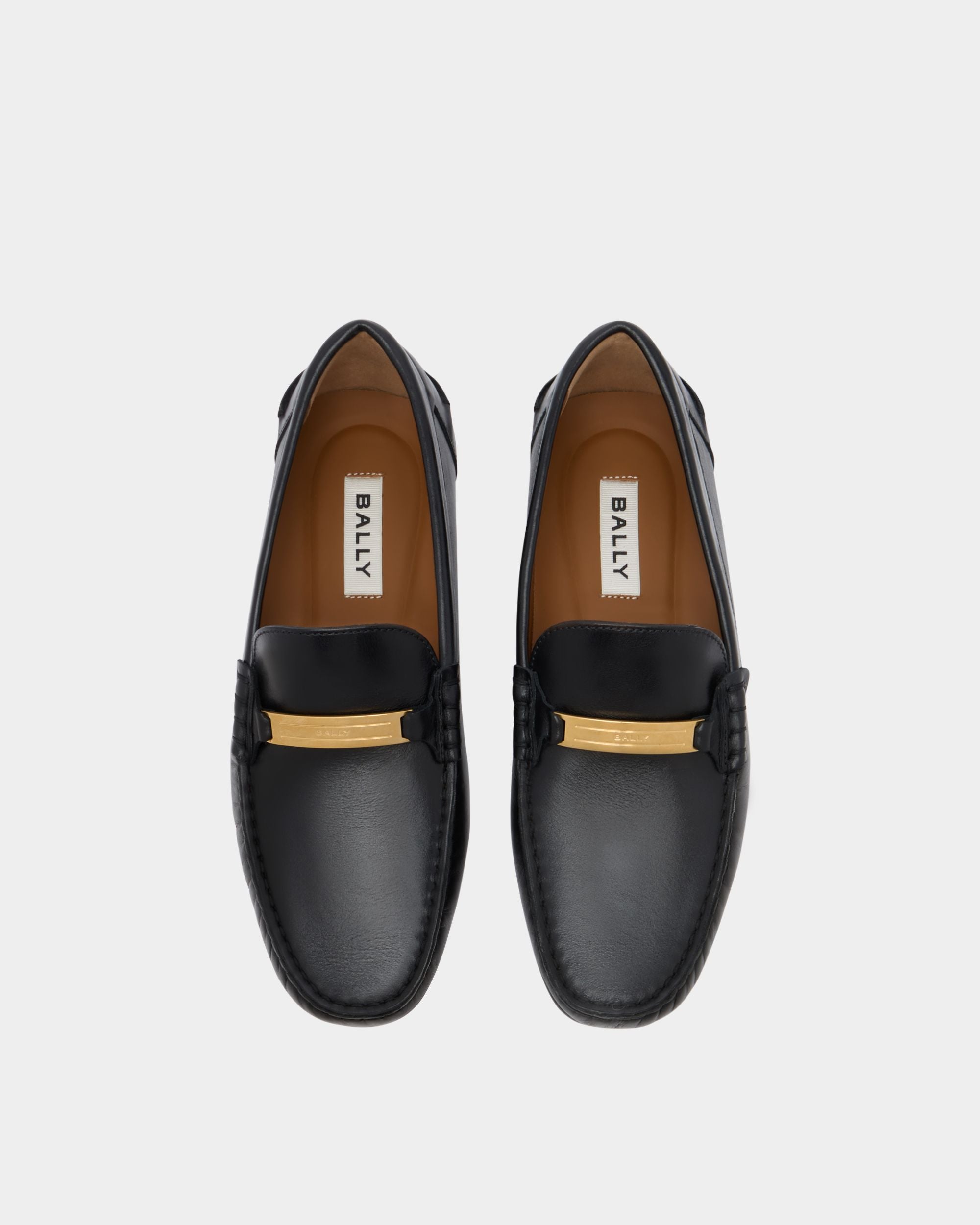 Bally Global - Clay Driver in Black Leather - Black