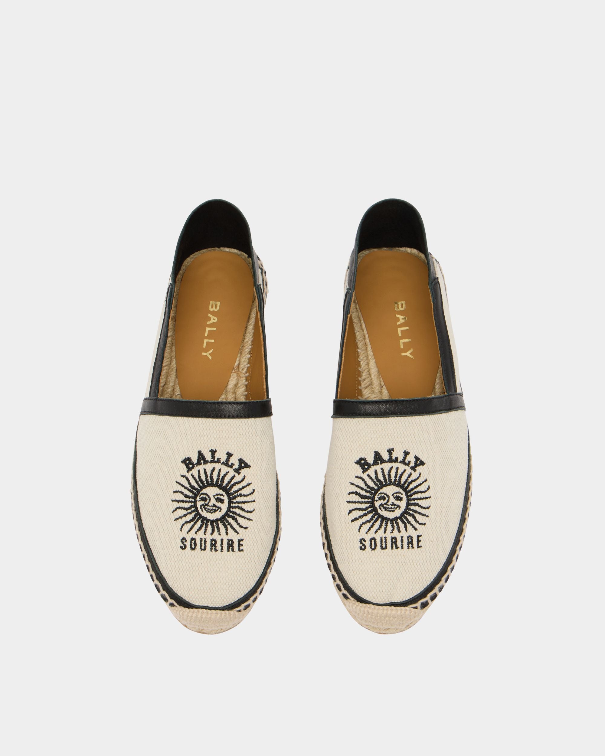 Bally Global - Alpargatas Solmar de tela natural - Blanco