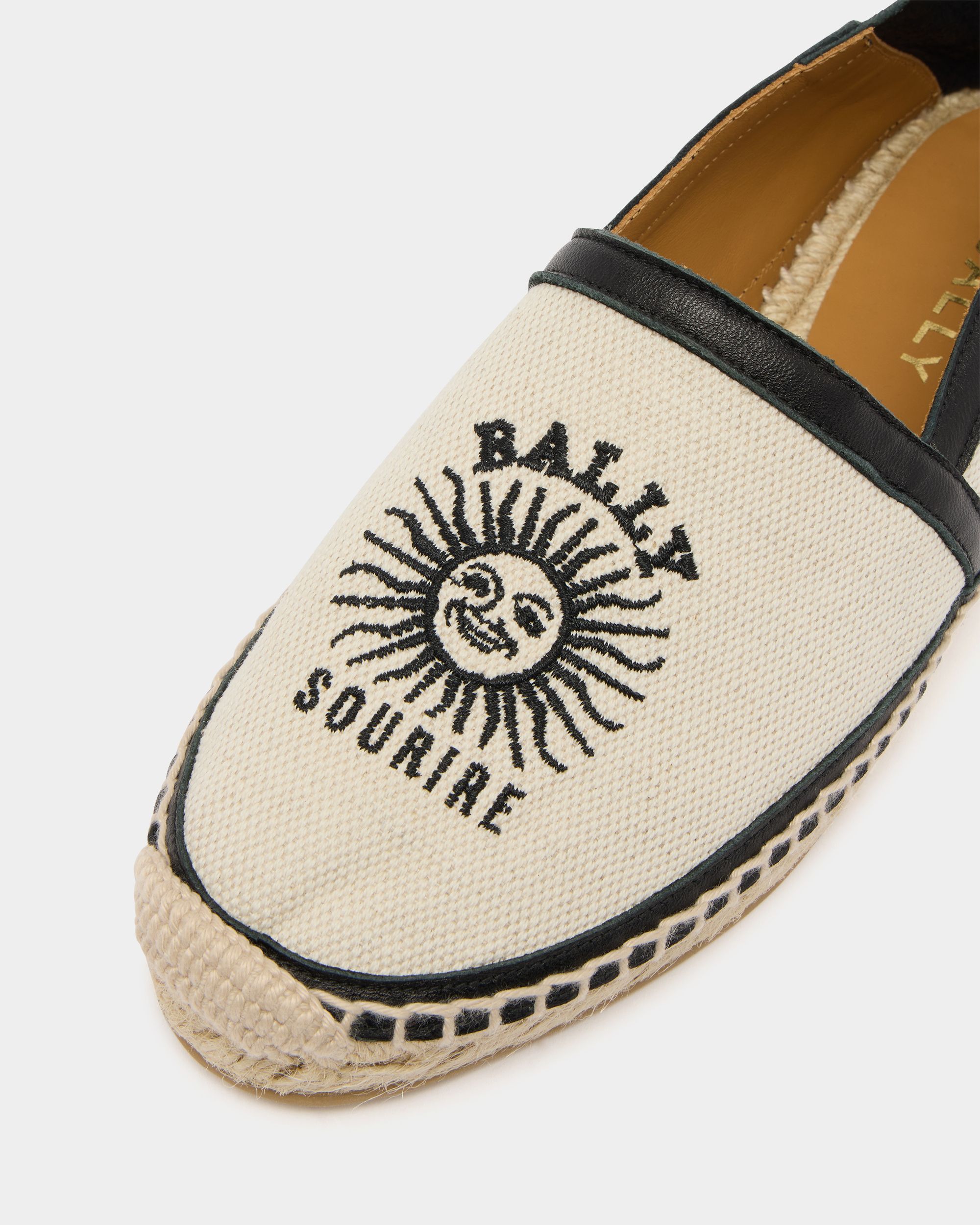 Bally Global - Alpargatas Solmar de tela natural - Blanco