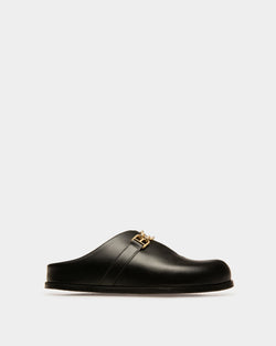Francine Mules En Cuir Noir