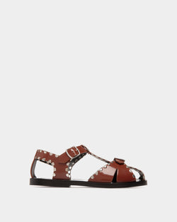 Sandale Salis En Cuir Marron