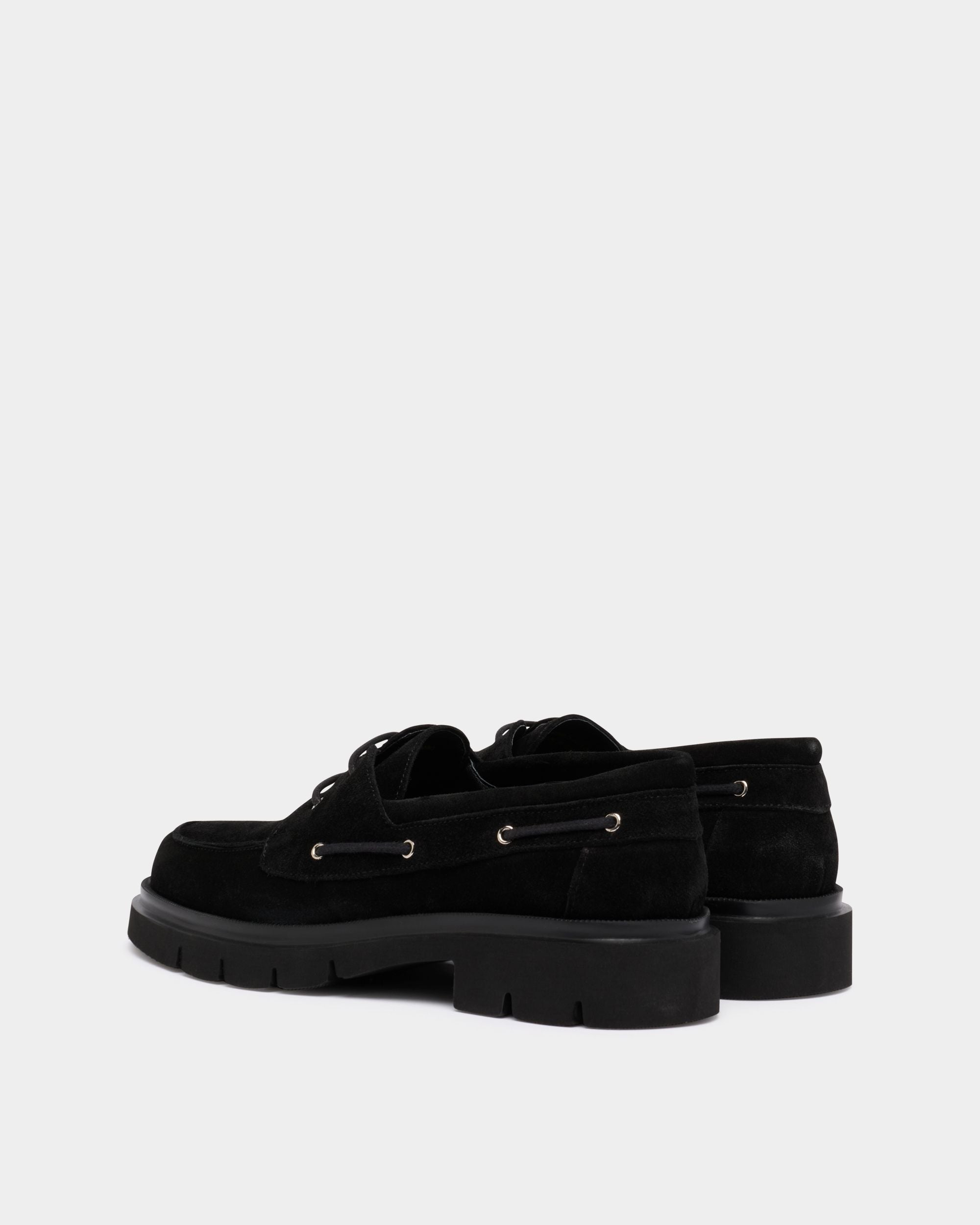 Bally Global - Derby Walidy En Daim Noir - Noir