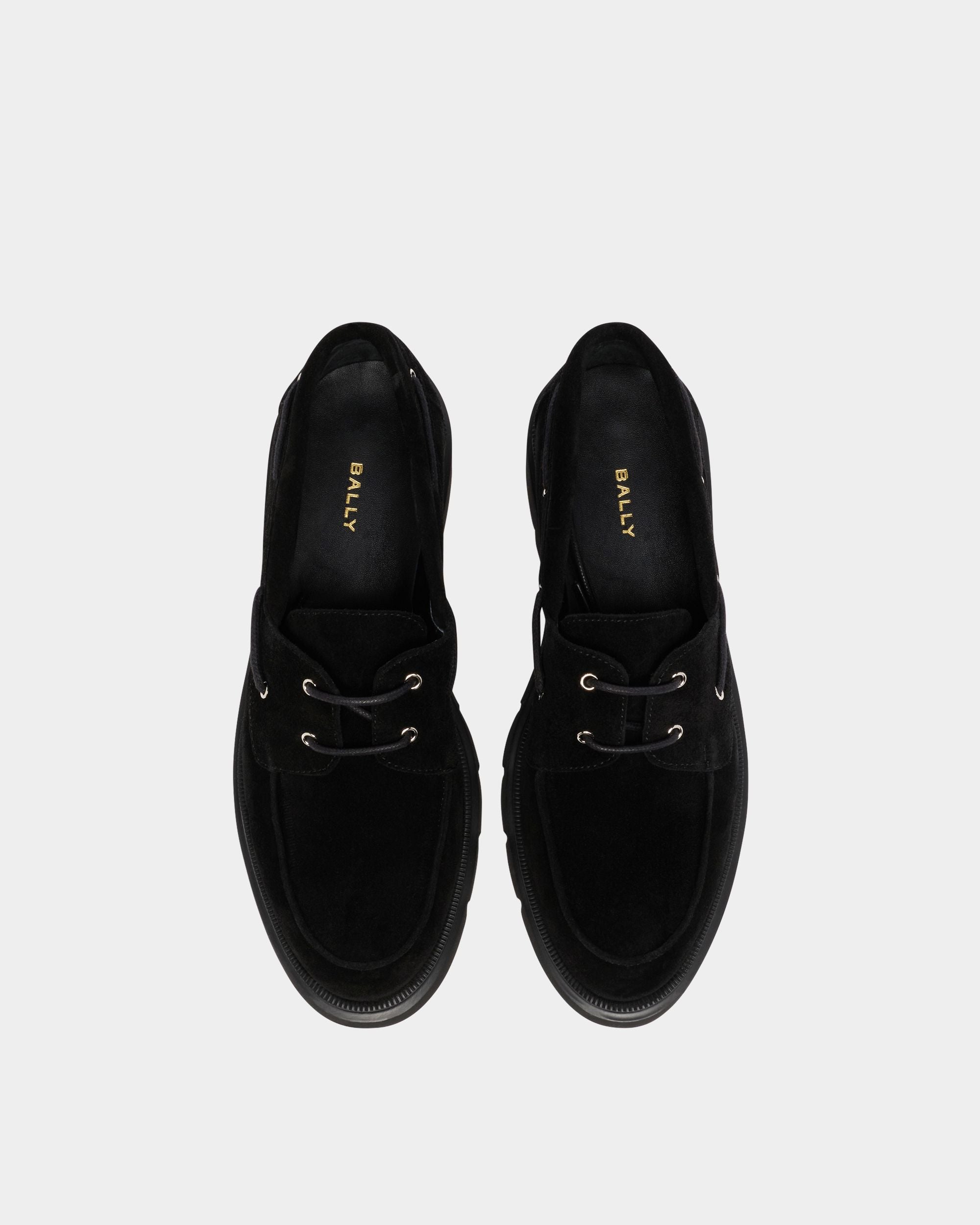 Bally Global - Derby Walidy En Daim Noir - Noir