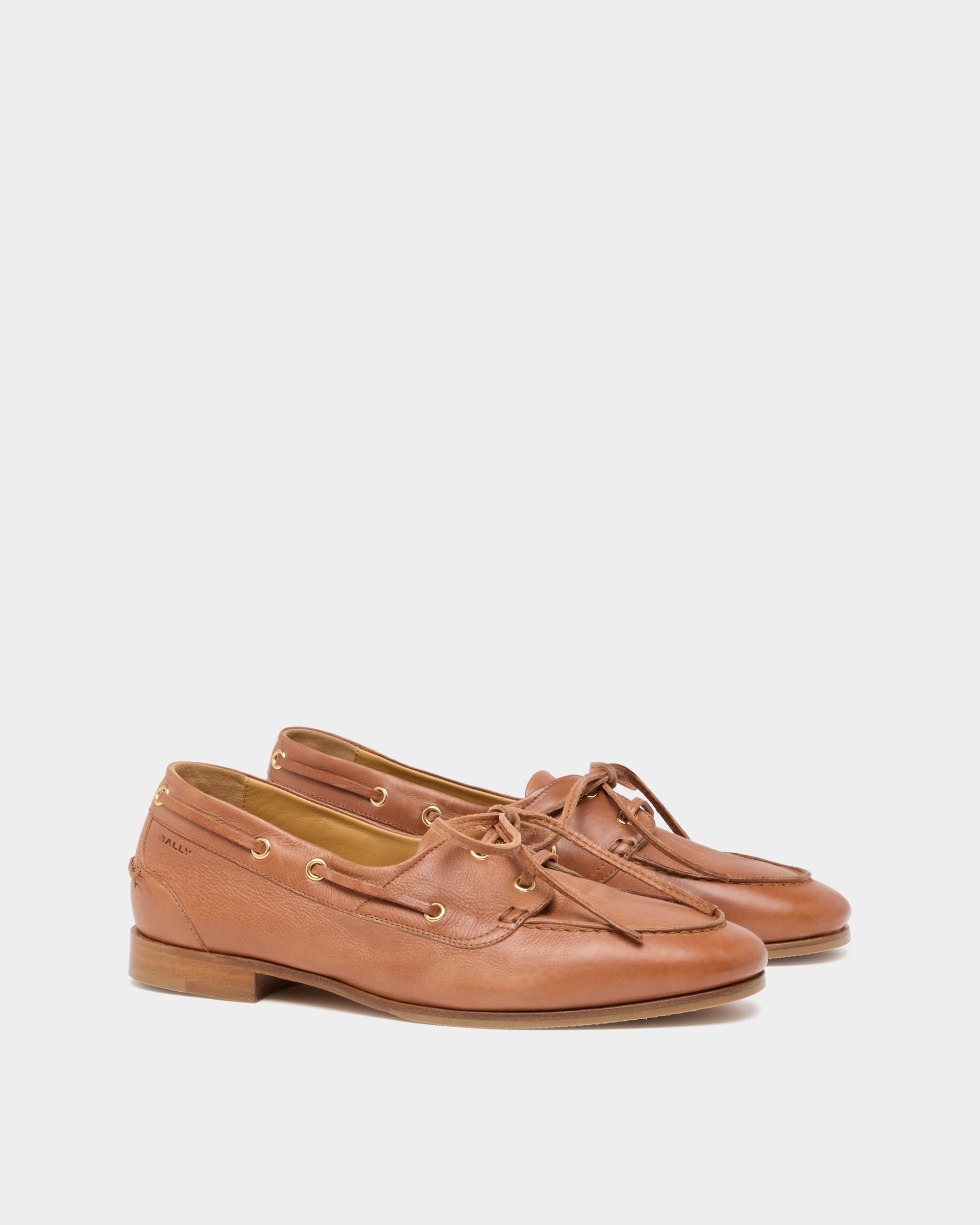 Bally Global - Plume Mokassin aus Leder in Amber Brown - Brown