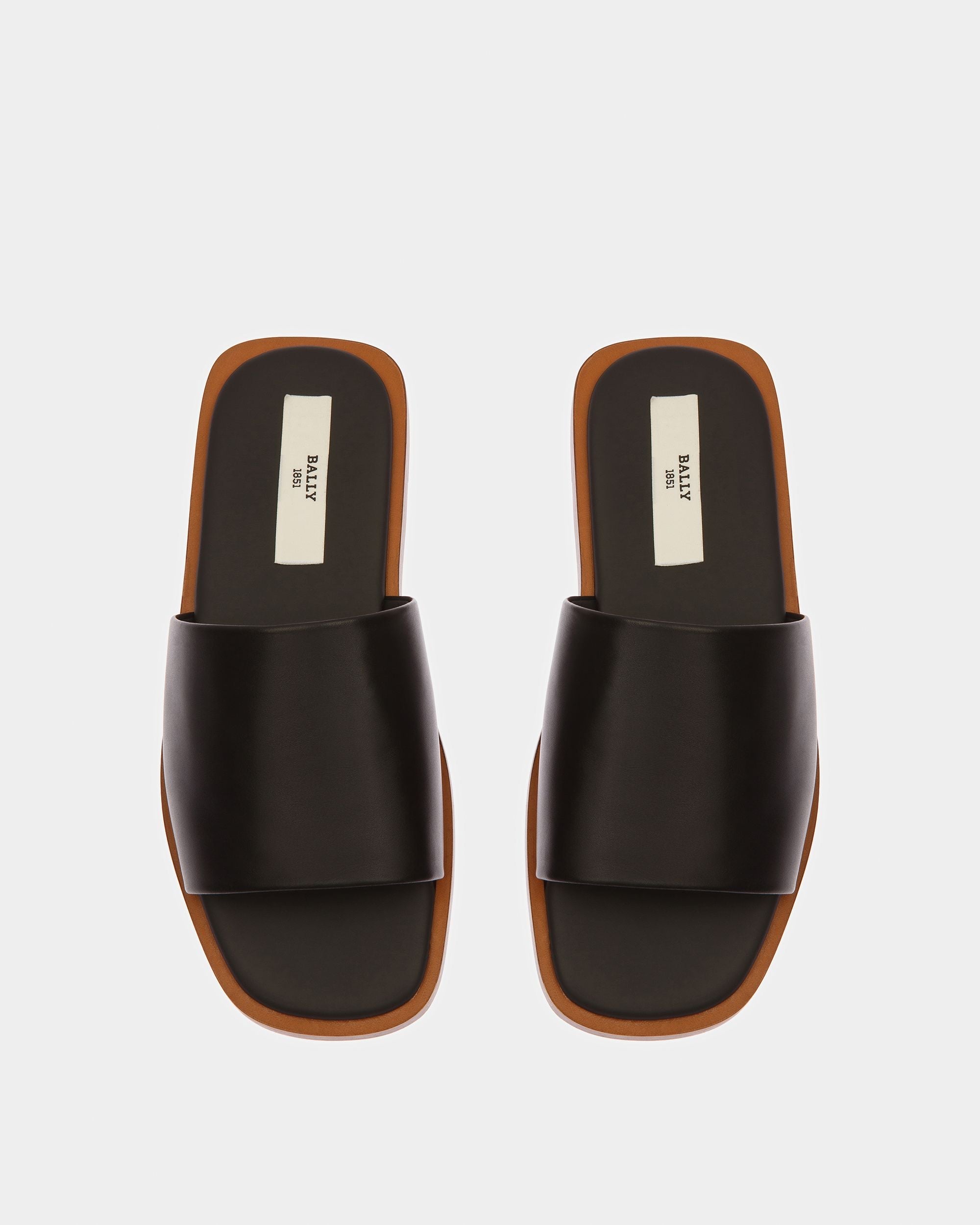 Bally Global - Sabian Leather Sandals In Black - Black